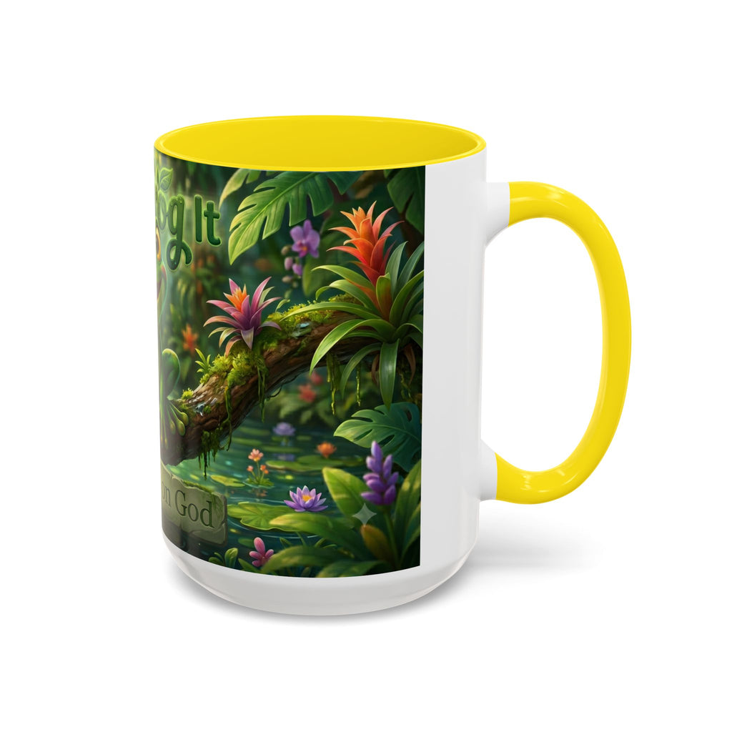 Just Frog It Coffee Mug — Faith-Inspired Cute Frog Accent Mug (11/15oz)