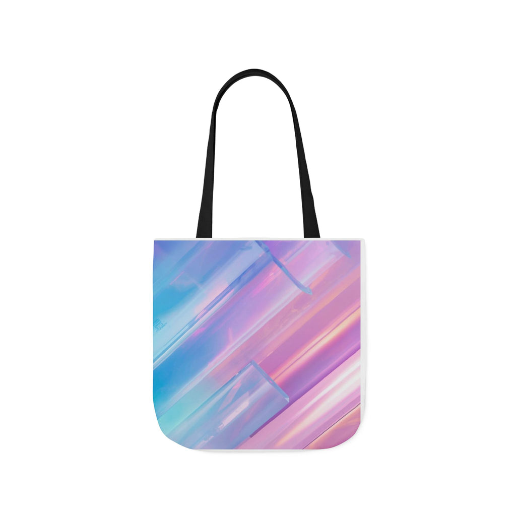 Pastel Brushstroke Canvas Tote — Colorful Abstract Shoulder Bag