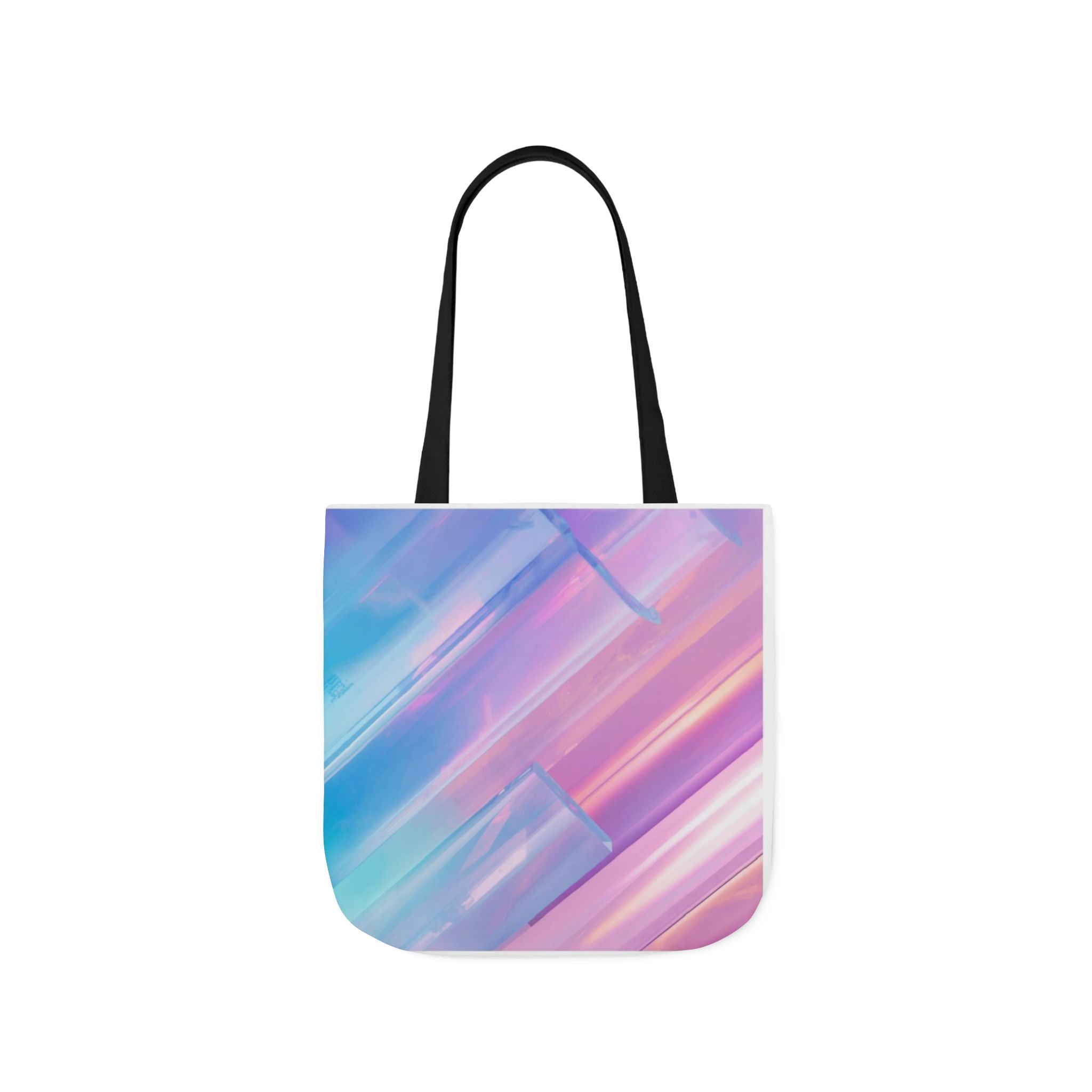 Pastel Brushstroke Canvas Tote — Colorful Abstract Shoulder Bag