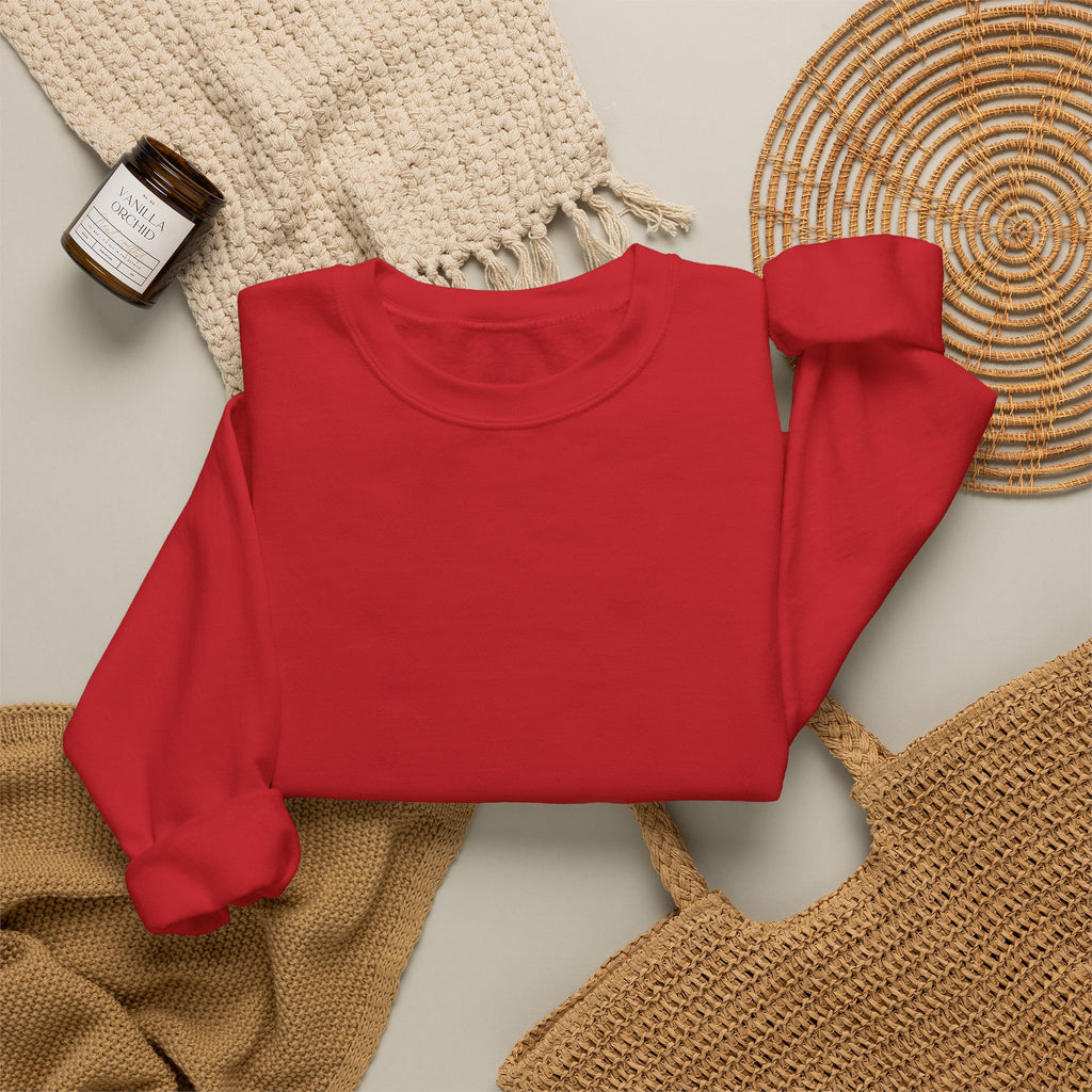 Crewneck Sweatshirt — Back Graphic Positive Notes Design ("A Place For Everyone Here")