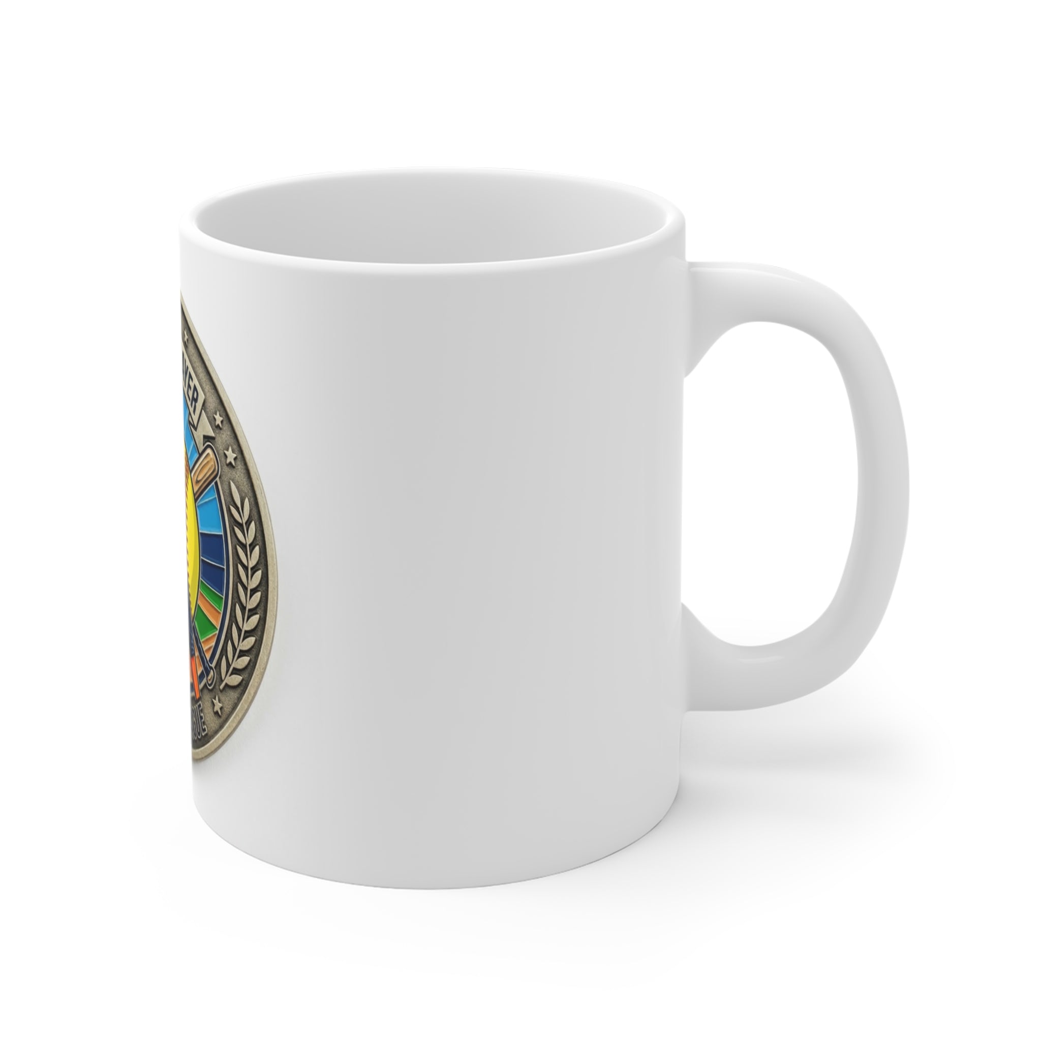 Softball Player 11oz Mug — Women's League Baseball Style Coffee Cup