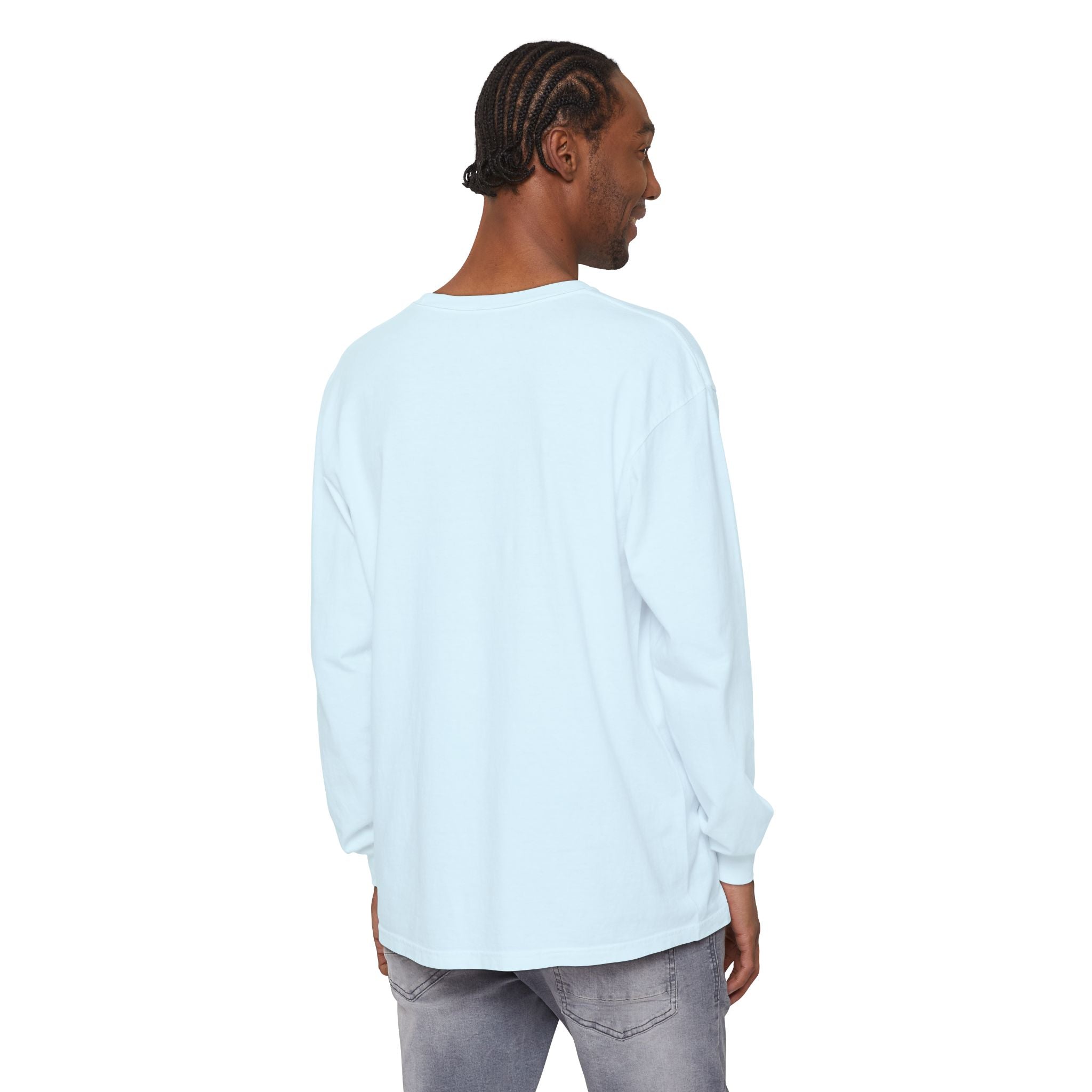 Cute Rainbow Cats Holding Hands Long Sleeve Tee – "Love" Graphic