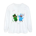 Cute Rainbow Cats Holding Hands Long Sleeve Tee – "Love" Graphic