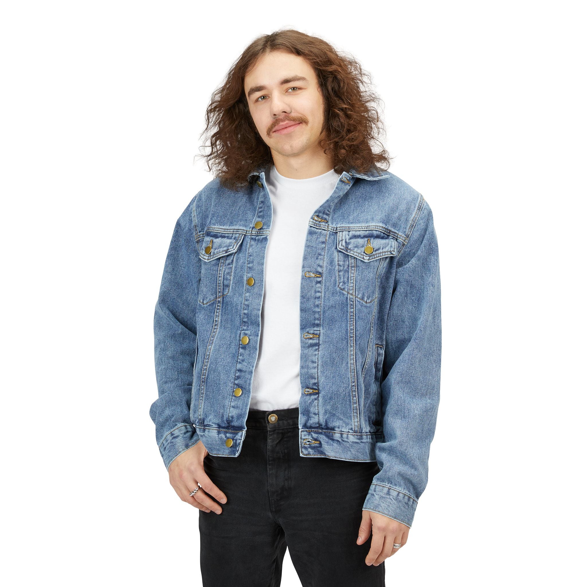 Freedom Riders Denim Jacket — Vintage Motorcycle Back Patch
