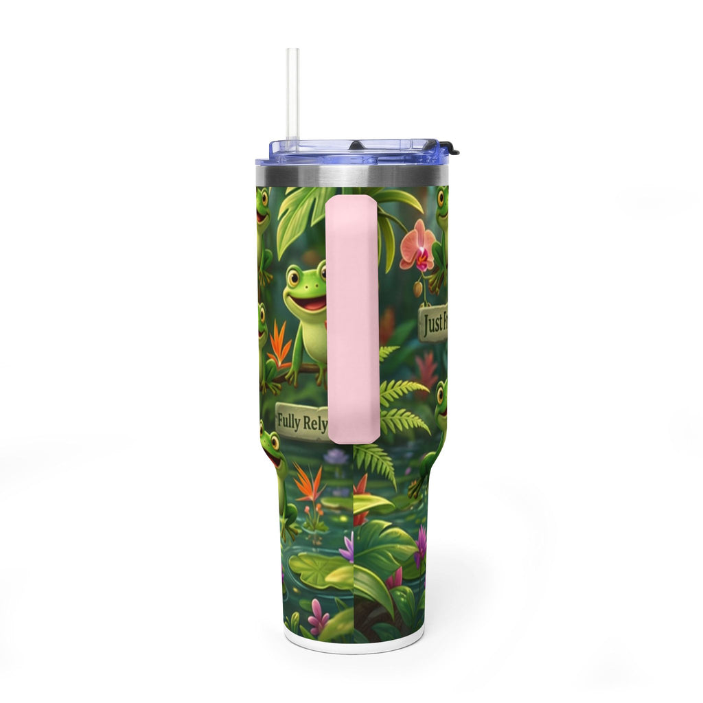 40oz Frog Tumbler – 'Just Frog It' Thermal Travel Cup