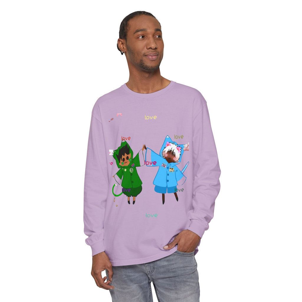 Unisex Garment-dyed Long Sleeve T-Shirt