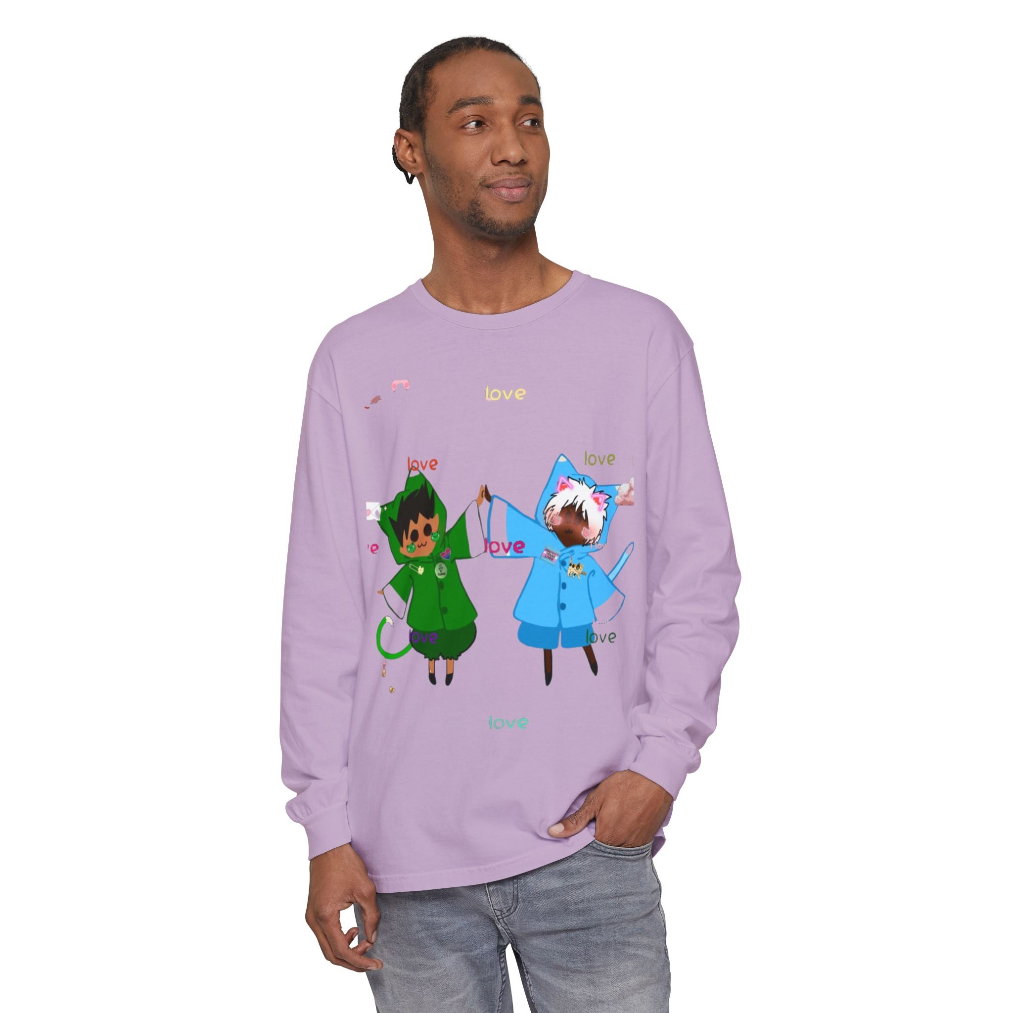 Unisex Garment-dyed Long Sleeve T-Shirt