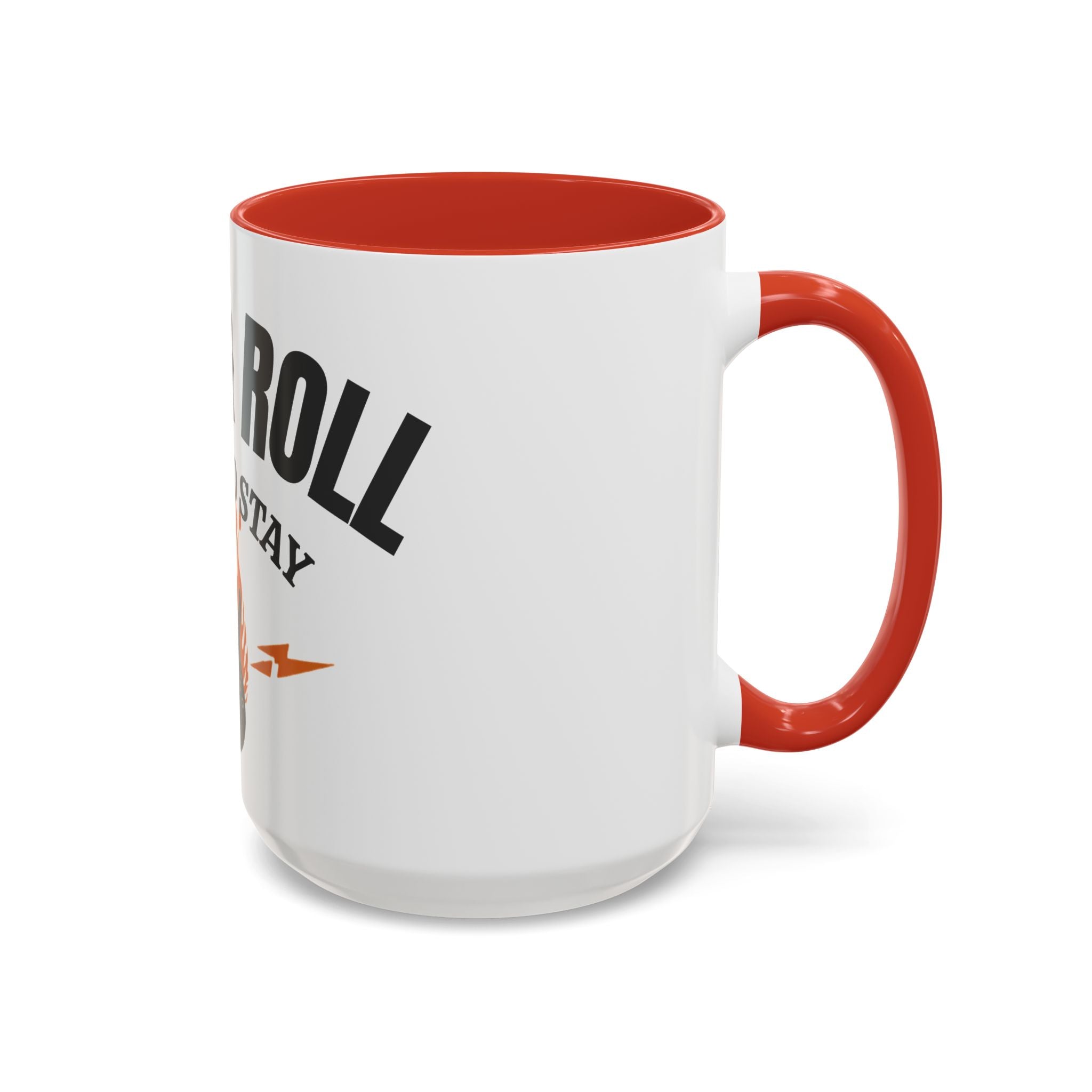 Rock & Roll Coffee Mug – "Here to Stay" Accent Ceramic Mug (11/15oz)