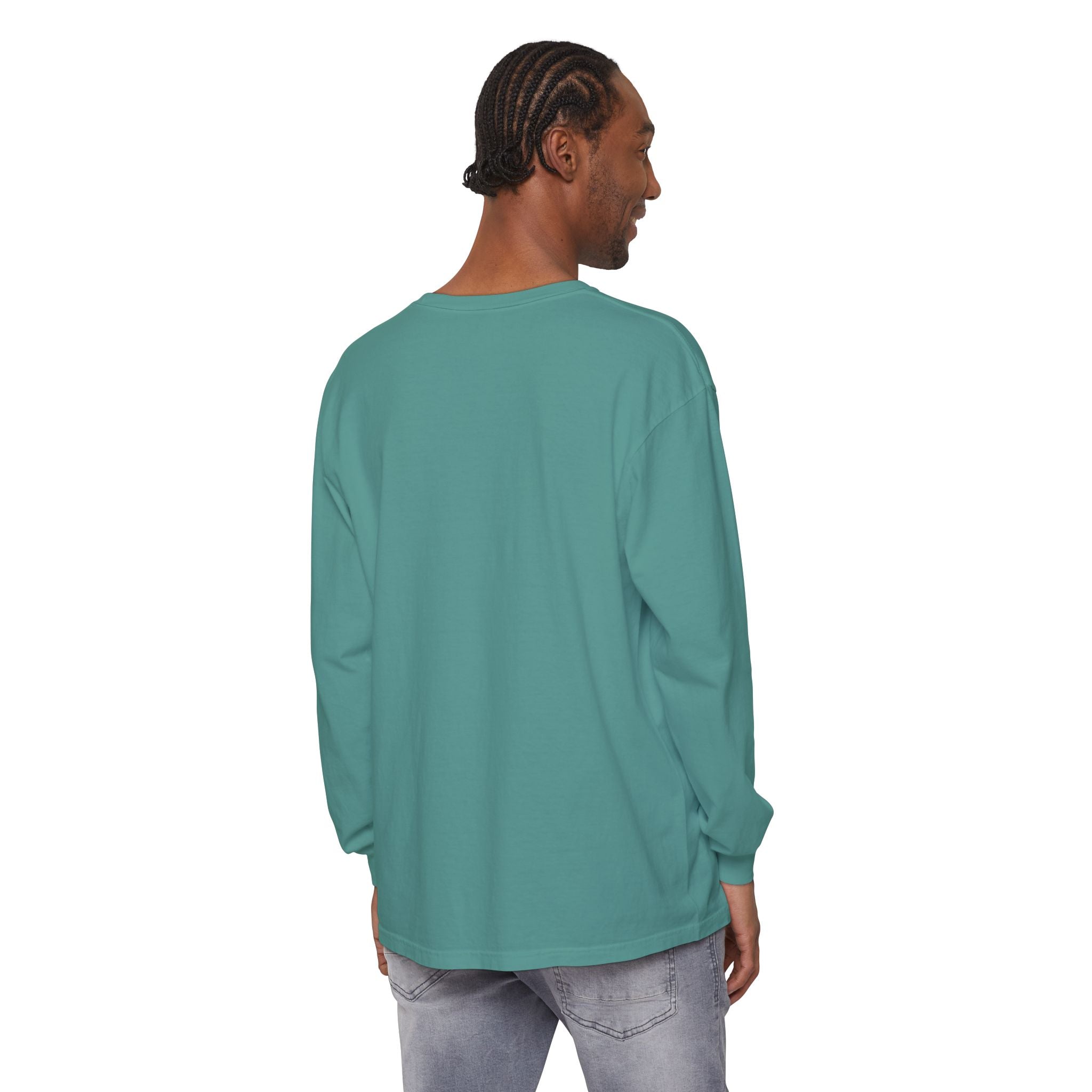 Cute Rainbow Cats Holding Hands Long Sleeve Tee – "Love" Graphic