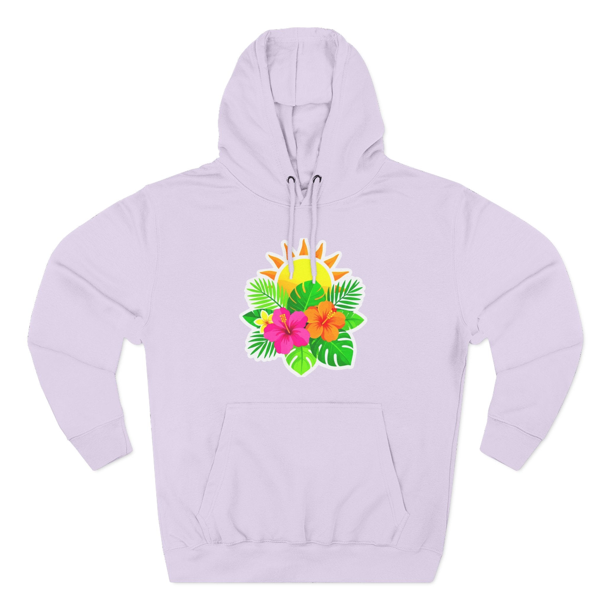 Tropical Hibiscus Hoodie — Sun & Palm Floral Pullover