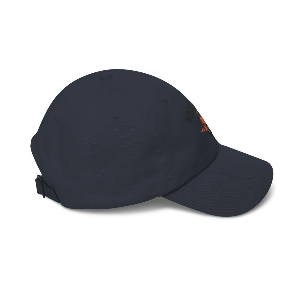 Rock & Roll Dad Cap — Retro Guitar Flames Baseball Hat