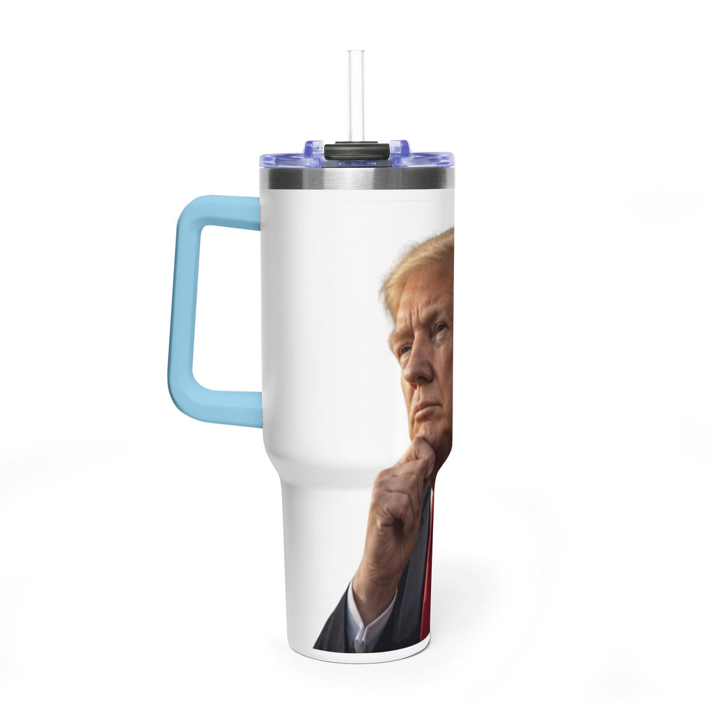 40oz Vacuum Tumbler — Thoughtful Portrait Travel Mug