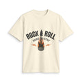Rock & Roll Guitar Tee — "Rock & Roll Here to Stay" Graphic T-Shirt