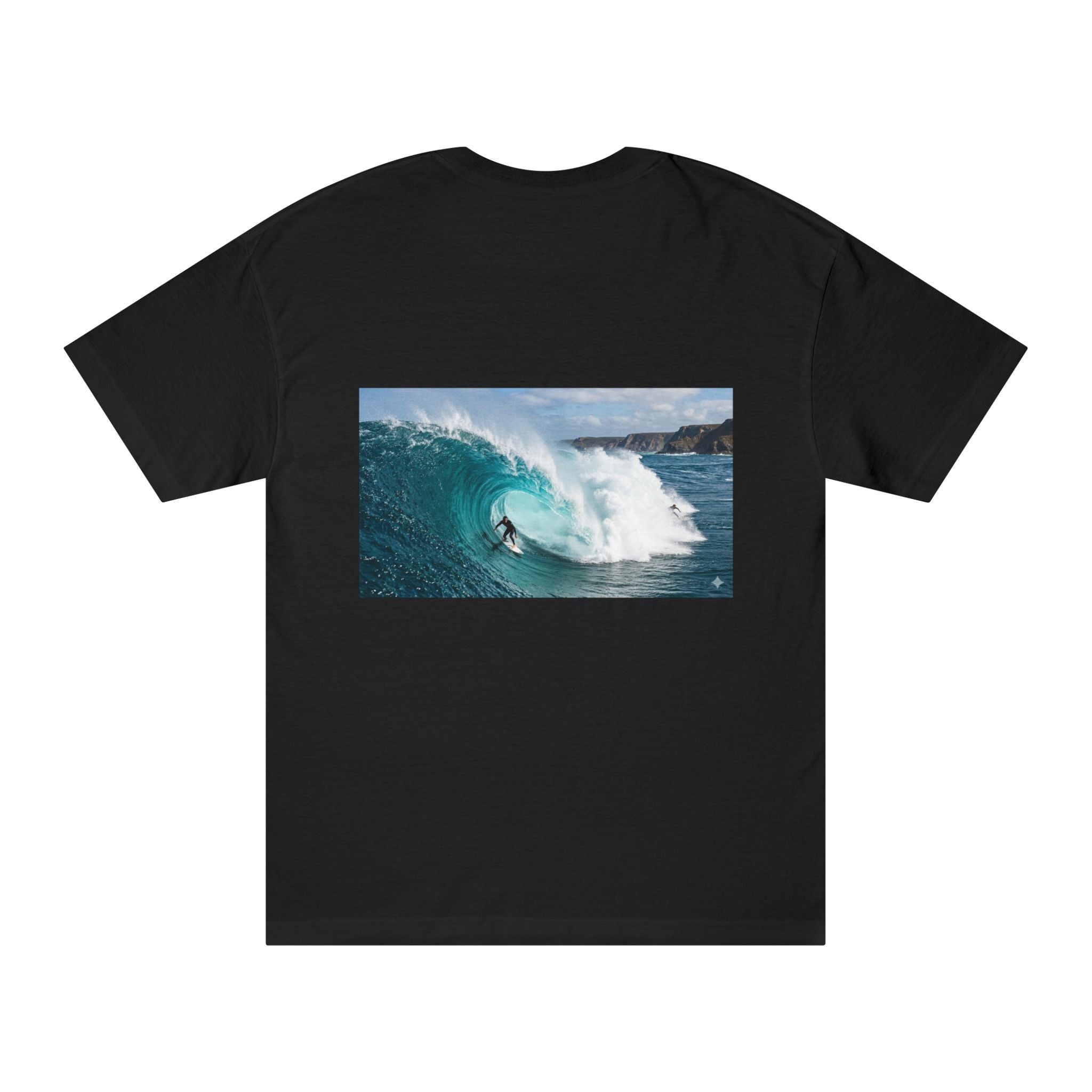 Surf Wave Photo T-Shirt — Barrel Wave Surfing Graphic Tee