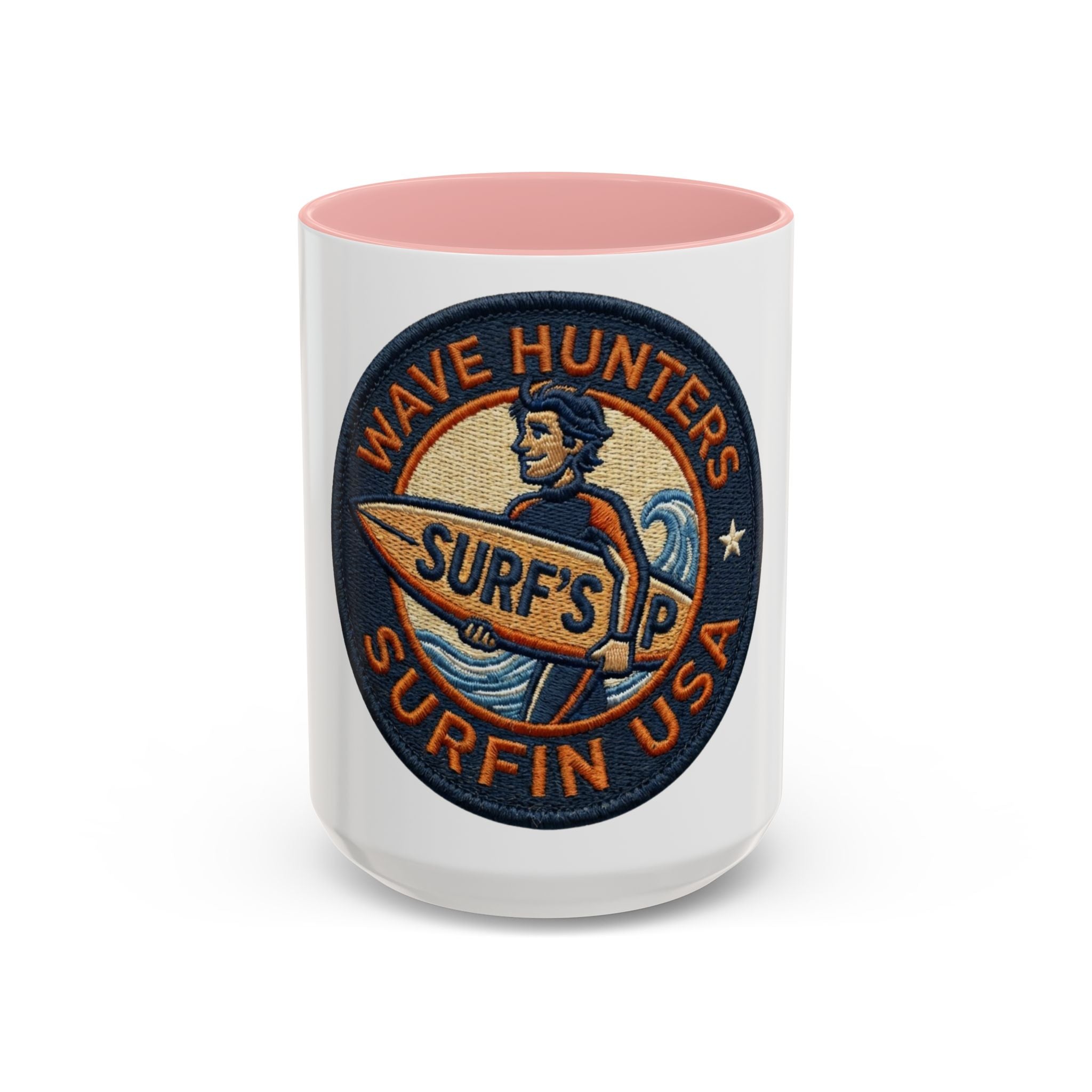 Surf's Up Wave Hunters Coffee Mug — Retro Surfin' USA Accent Mug