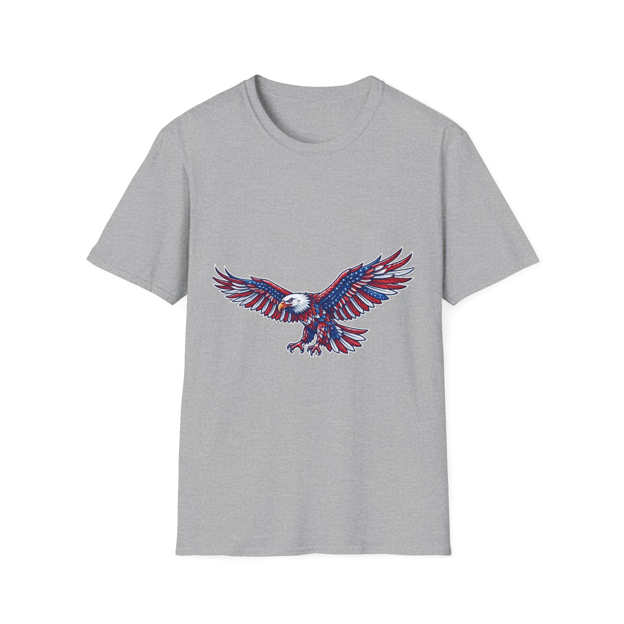 Patriotic Eagle T-Shirt — Red White & Blue Flying Eagle Tee