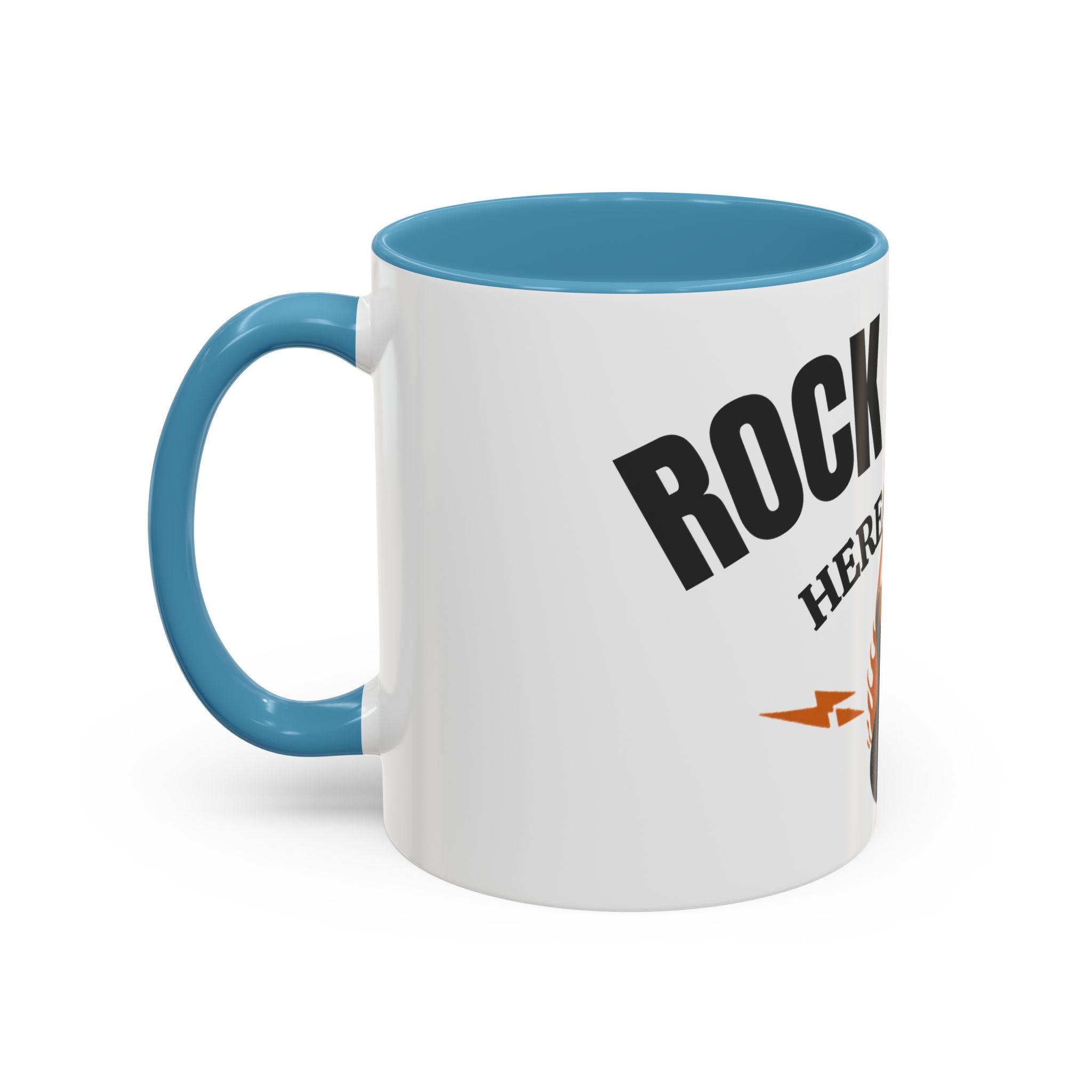Rock & Roll Coffee Mug – "Here to Stay" Accent Ceramic Mug (11/15oz)