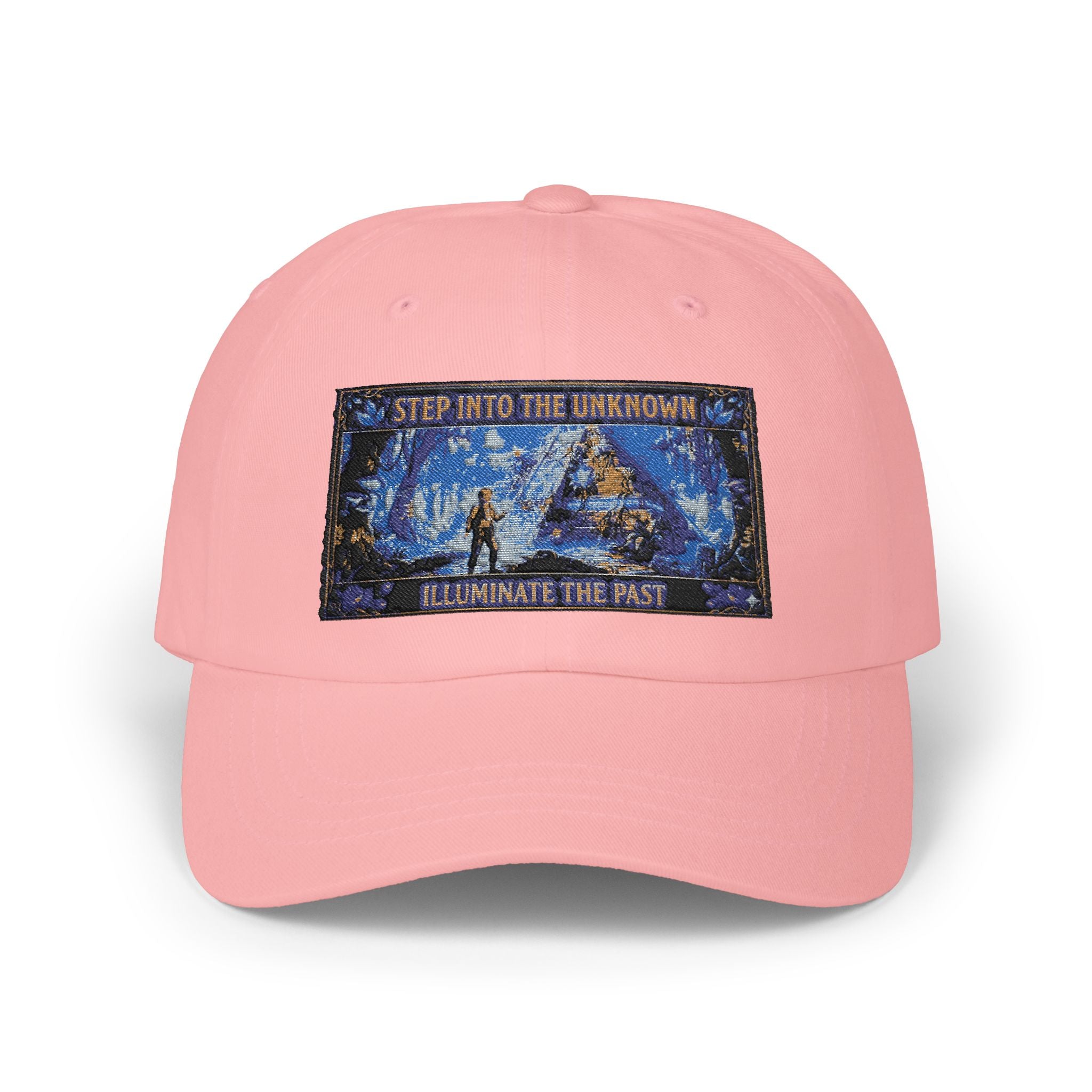 Dad Cap – 'Step Into the Unknown, Eliminate the Past' Adventure Embroidered Hat
