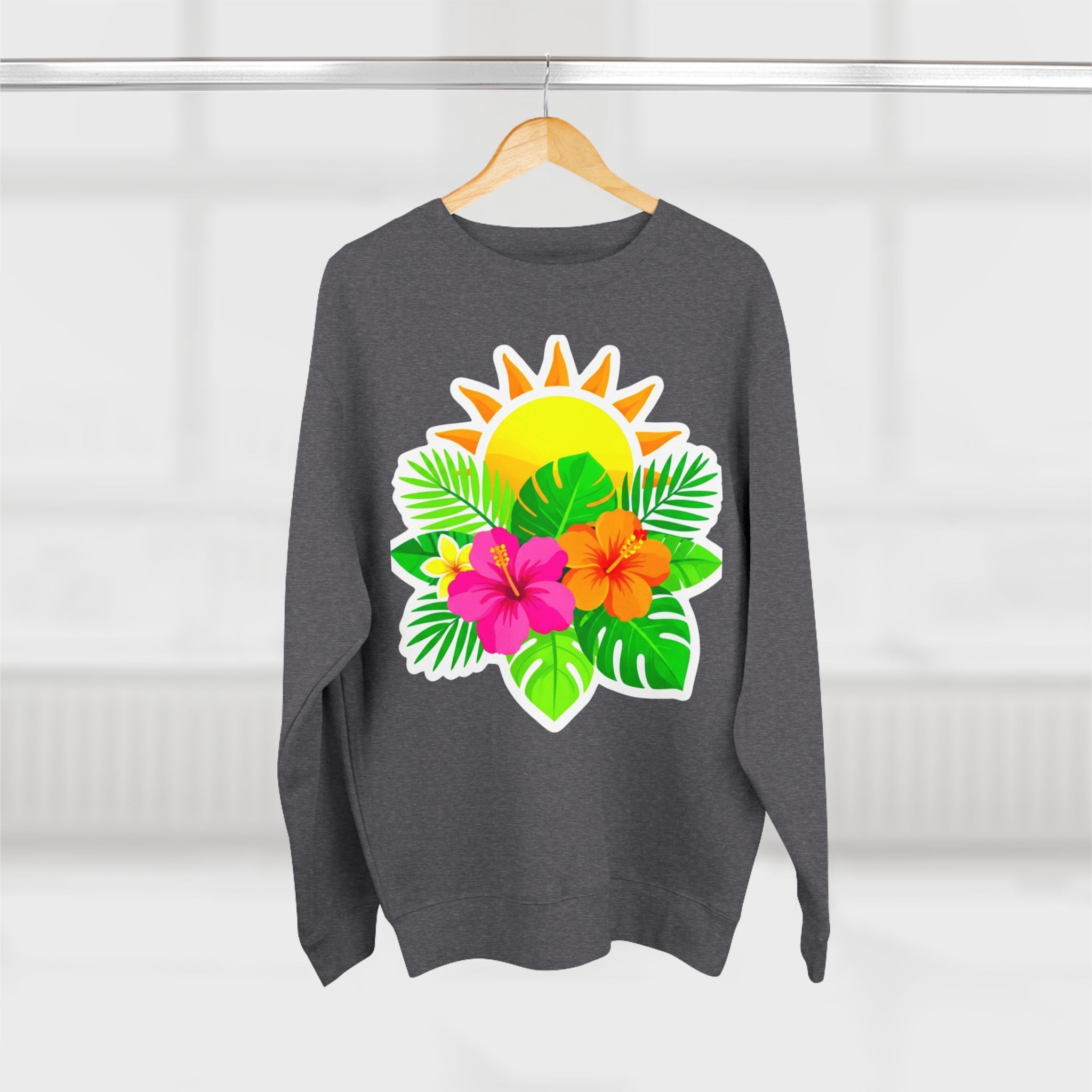 Tropical Hibiscus Crewneck Sweatshirt