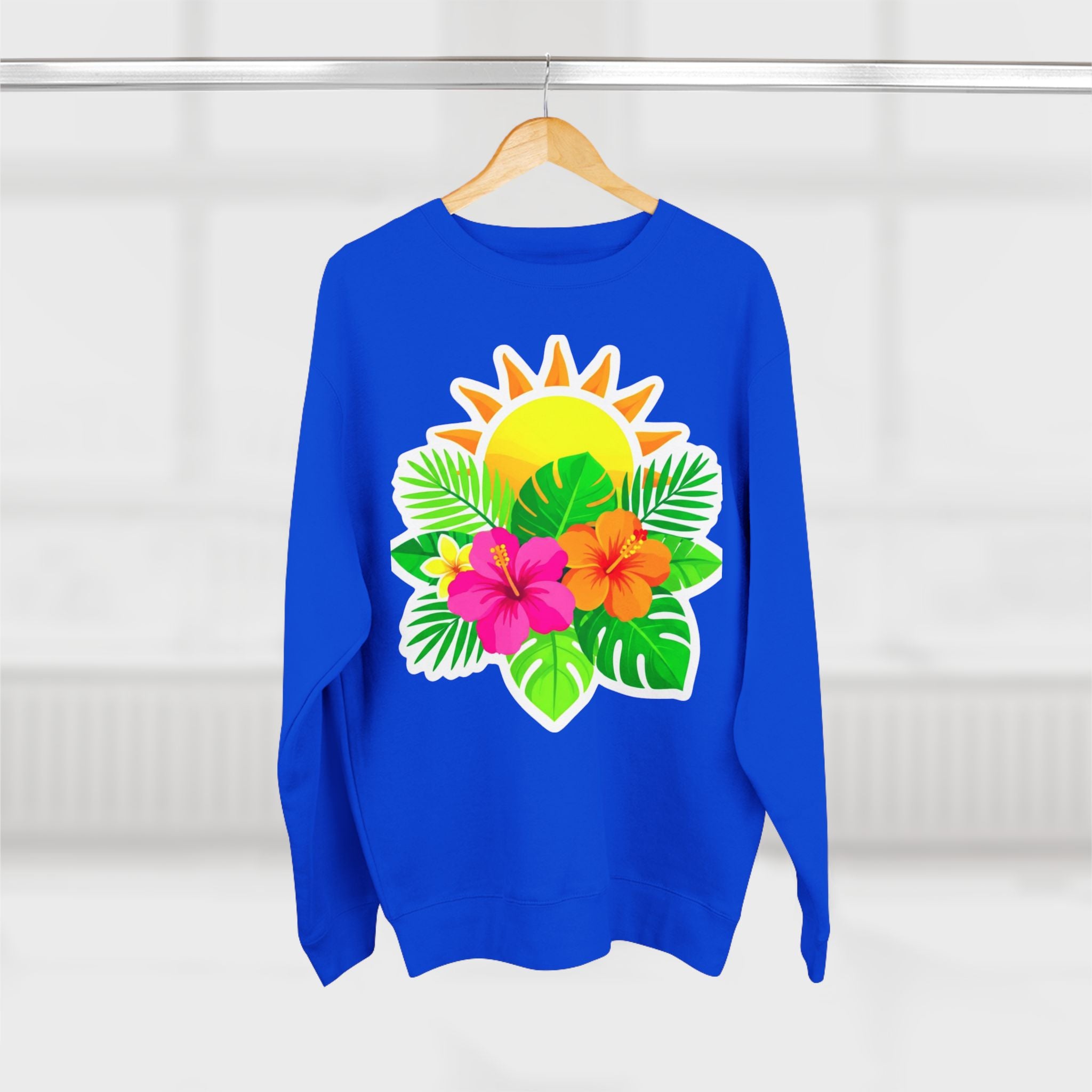 Tropical Hibiscus Crewneck Sweatshirt
