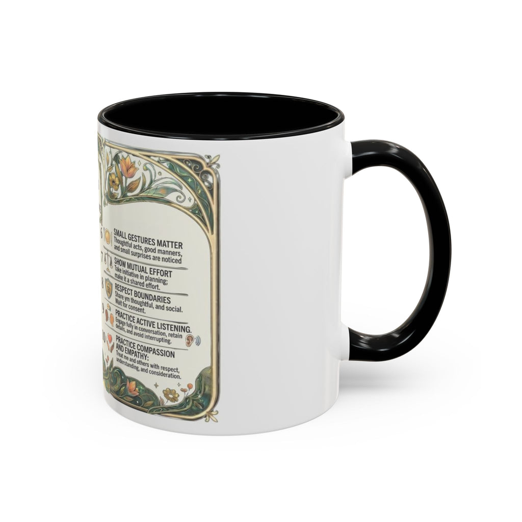 Accent Mug — '10 Rules for Dating Me' Decorative Coffee Cup