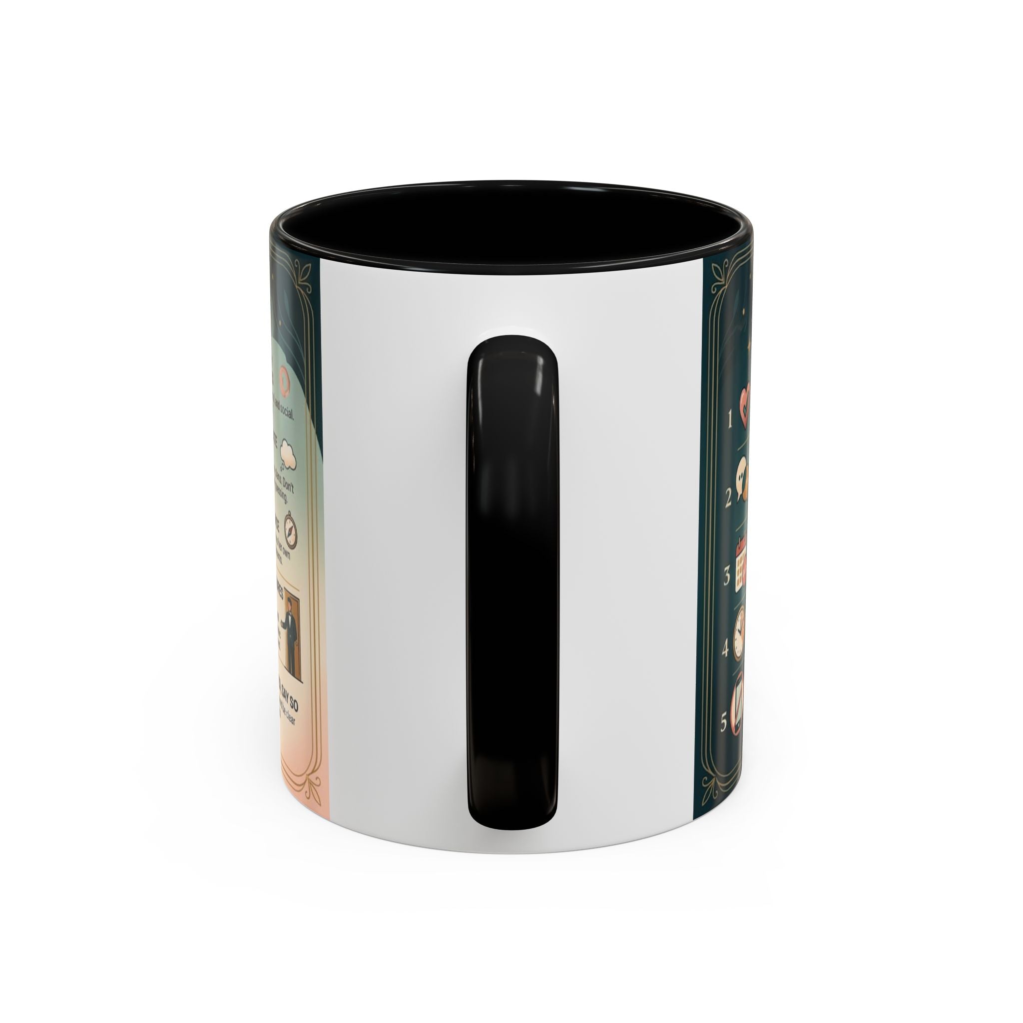 Coffee Mug - “10 Rules for Dating Her: A Modern Guide” Accent Ceramic Mug