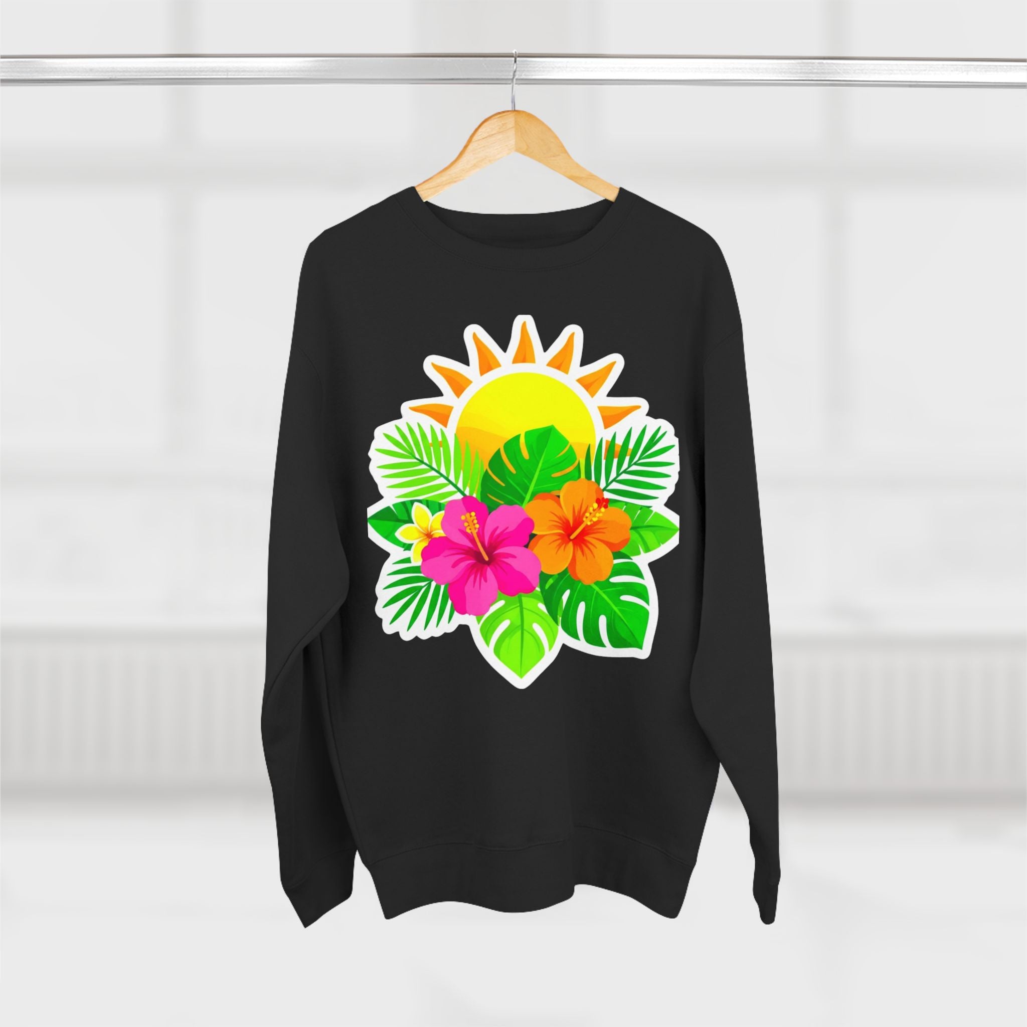 Tropical Hibiscus Crewneck Sweatshirt
