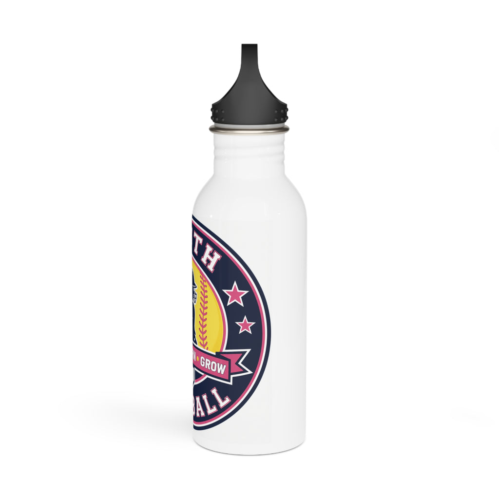 Youth Softball Stainless Steel Water Bottle — Play • Learn • Grow Sports Bottle