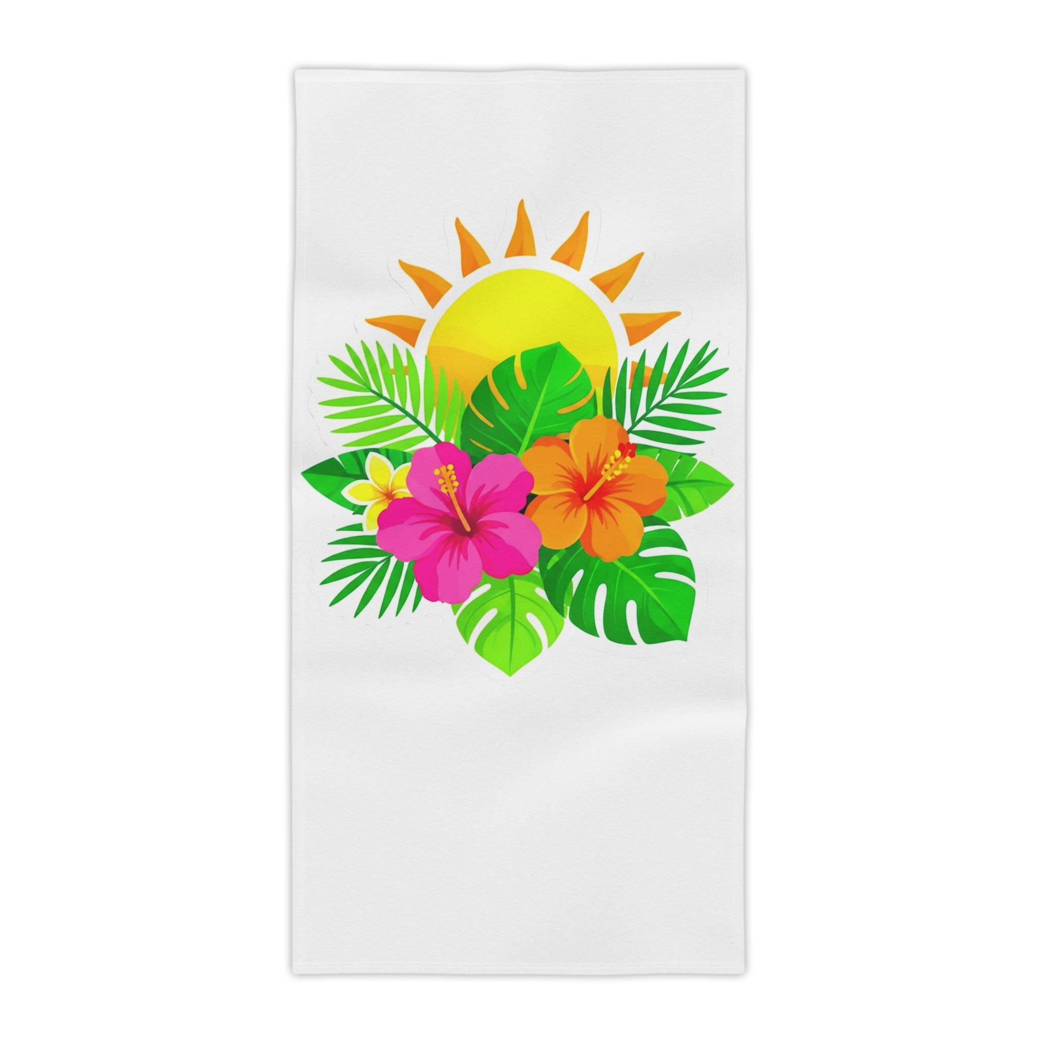 Tropical Hibiscus Sun Beach Towel
