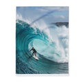 Surf Wave Arctic Fleece Blanket — Ocean Surfing Photo Throw