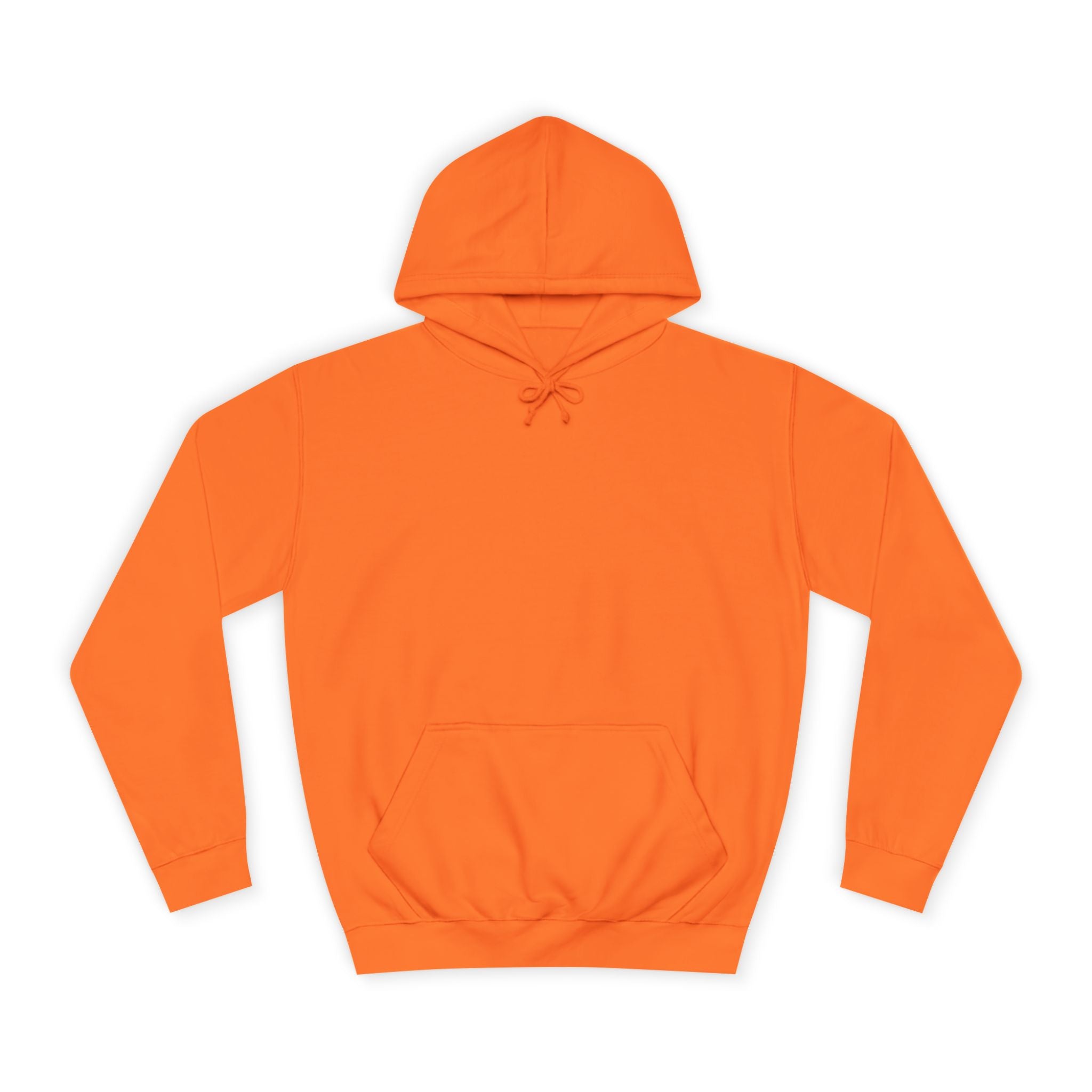 College Hoodie — Retro Sticky Notes Back Print, Cute Study Vibes