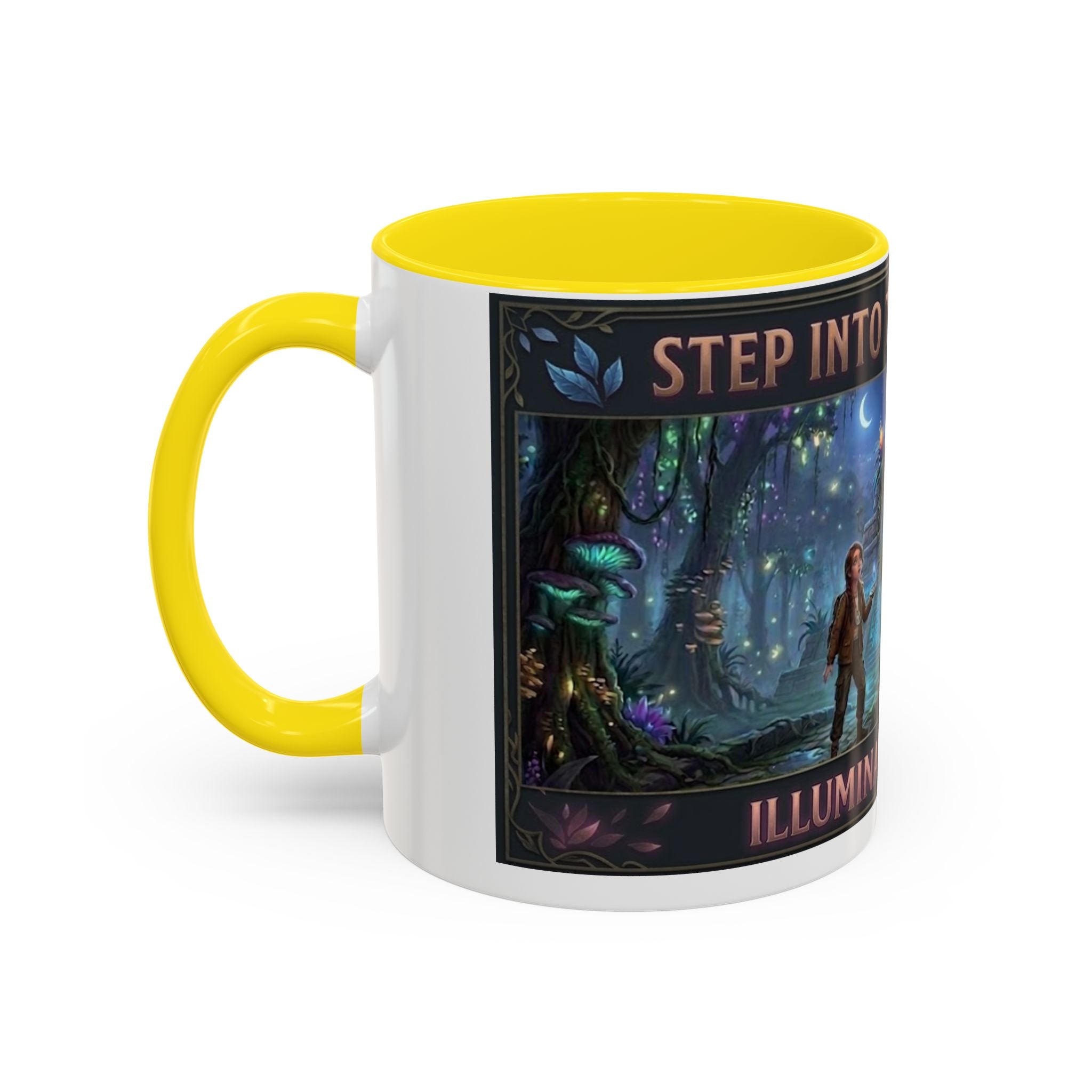 Mystical Adventure Coffee Mug — "Step Into the Unknown, Illuminate the Past"