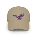 Patriotic Eagle Baseball Cap — American Flag Embroidered Red Low-Profile Hat