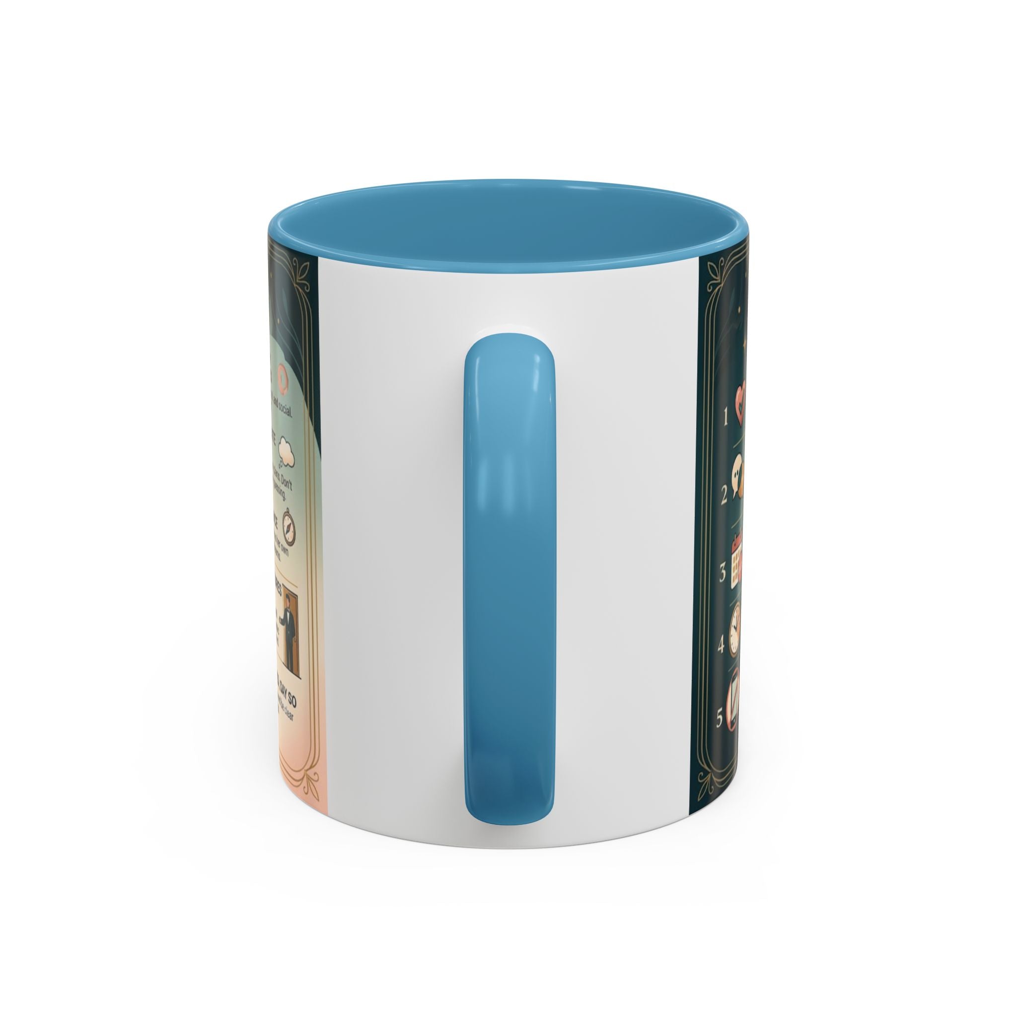 Coffee Mug - “10 Rules for Dating Her: A Modern Guide” Accent Ceramic Mug
