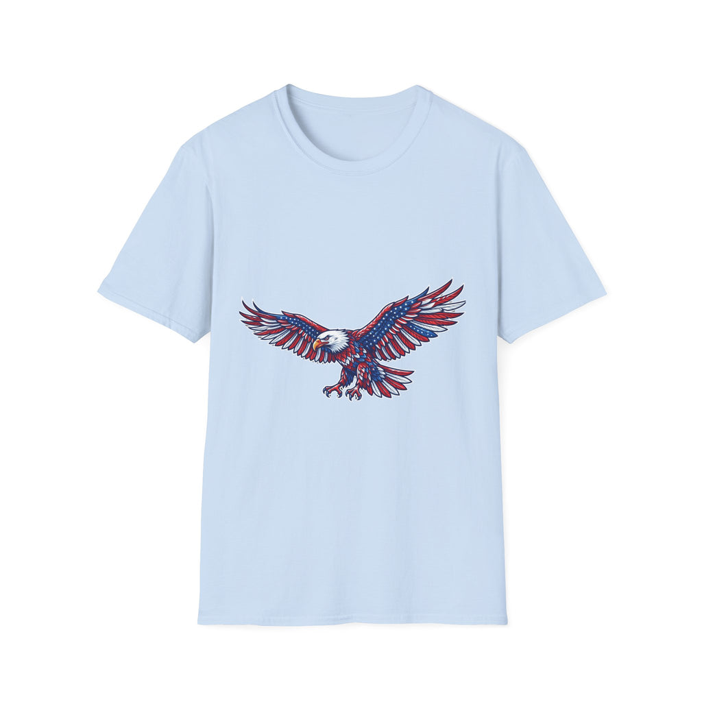 Patriotic Eagle T-Shirt — Red White & Blue Flying Eagle Tee