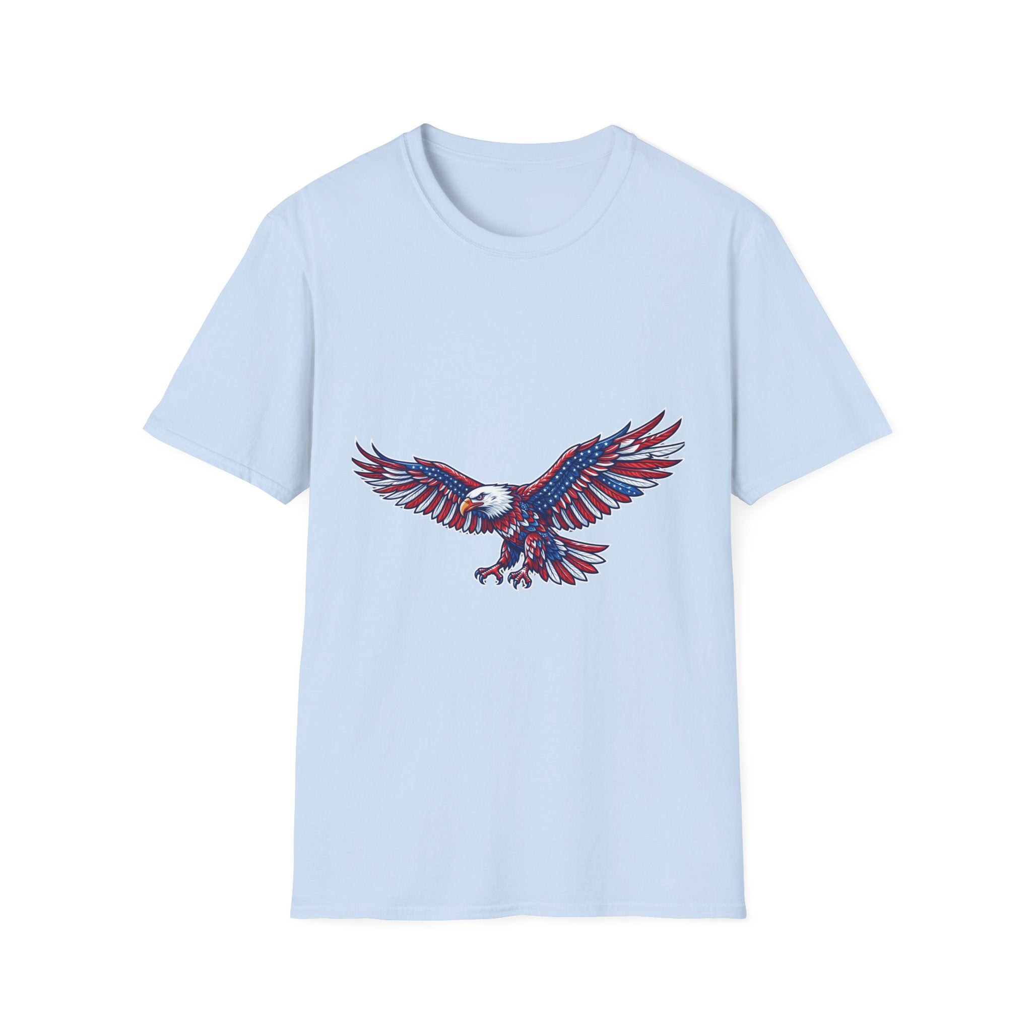 Patriotic Eagle T-Shirt — Red White & Blue Flying Eagle Tee