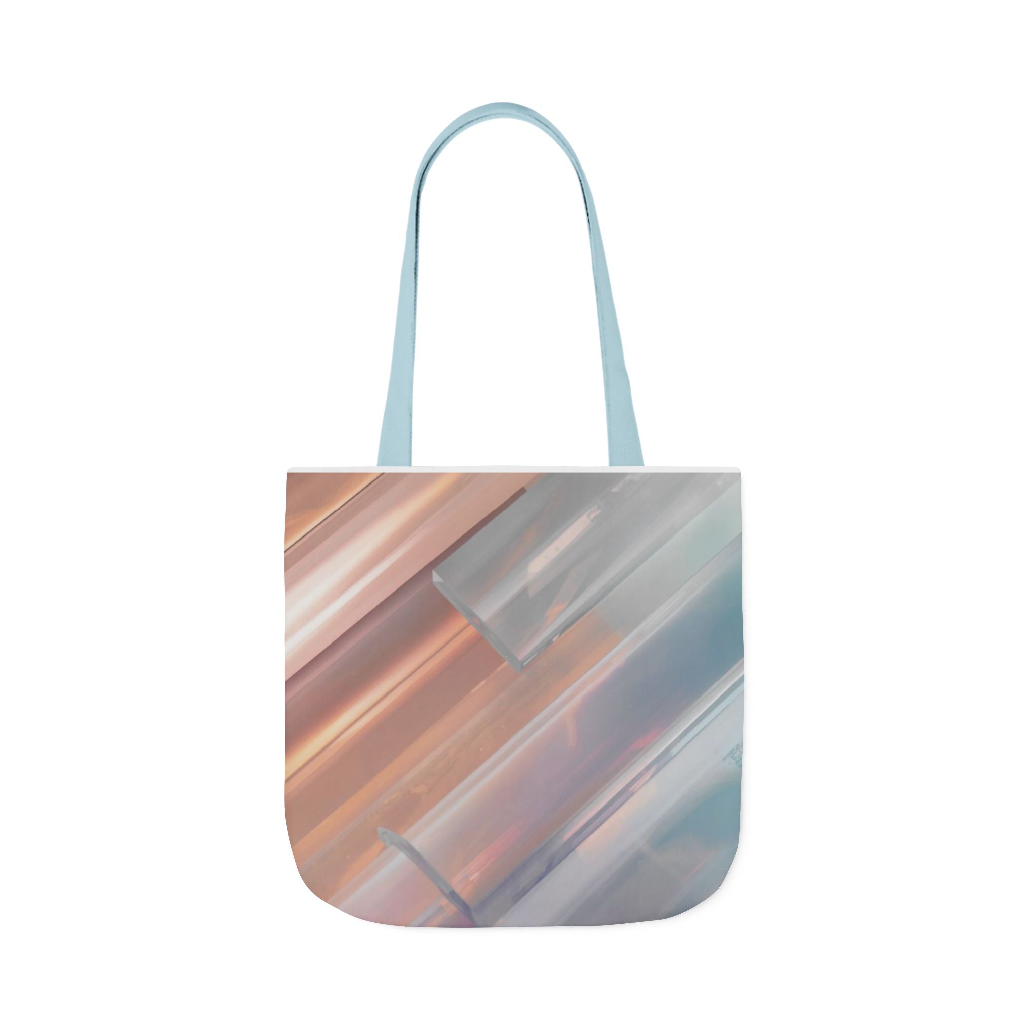 Abstract Pastel Brushstroke Canvas Tote — Artistic Watercolor Shoulder Bag