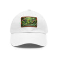 Frog Patch Dad Hat — 'Just Frog It' Leather Patch Baseball Cap