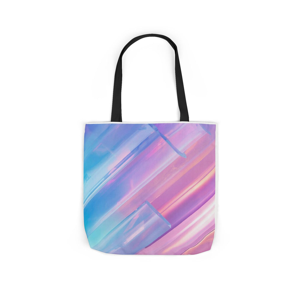 Pastel Brushstroke Canvas Tote — Colorful Abstract Shoulder Bag