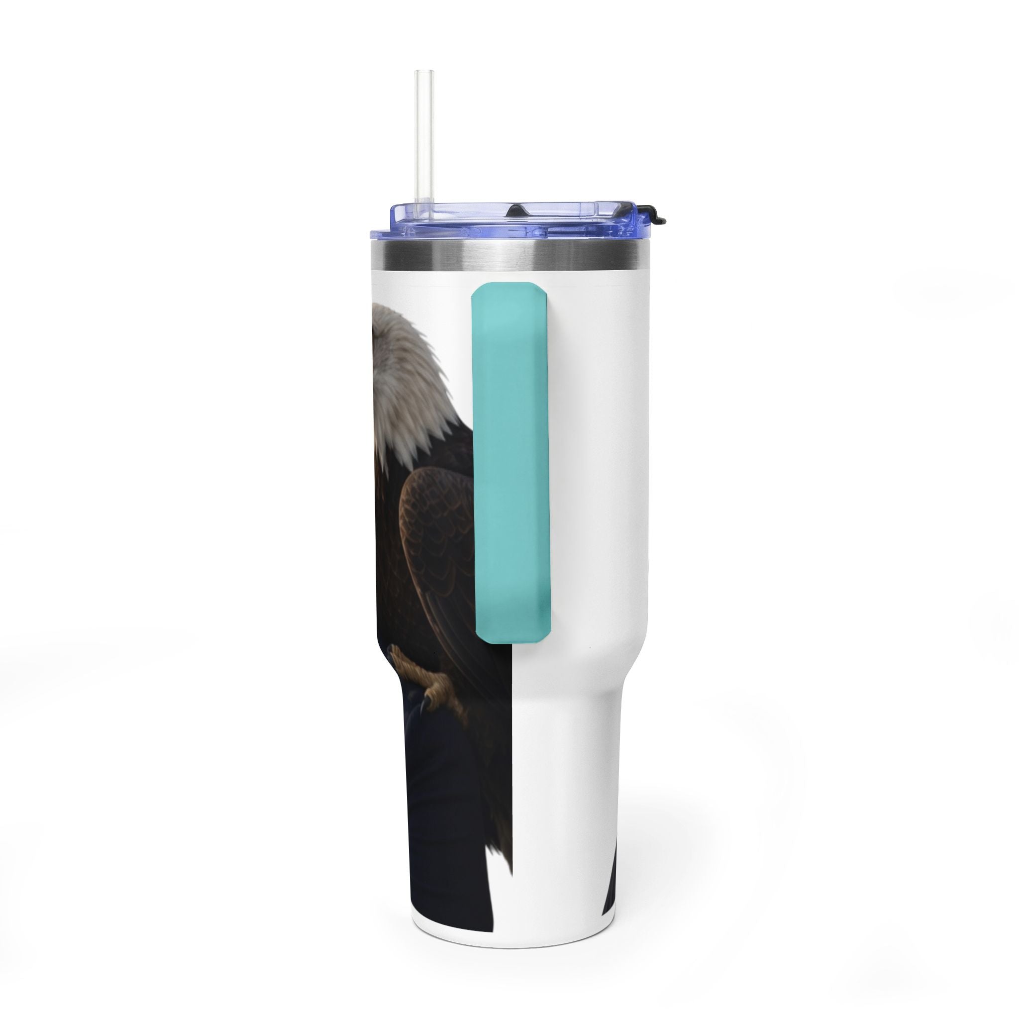 40oz Vacuum Tumbler — Thoughtful Portrait Travel Mug