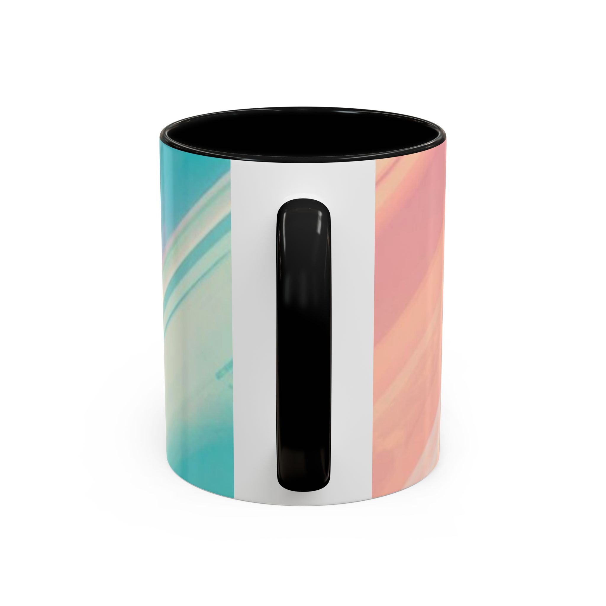 Pastel Marble Accent Coffee Mug – Iridescent Swirl 11/15oz