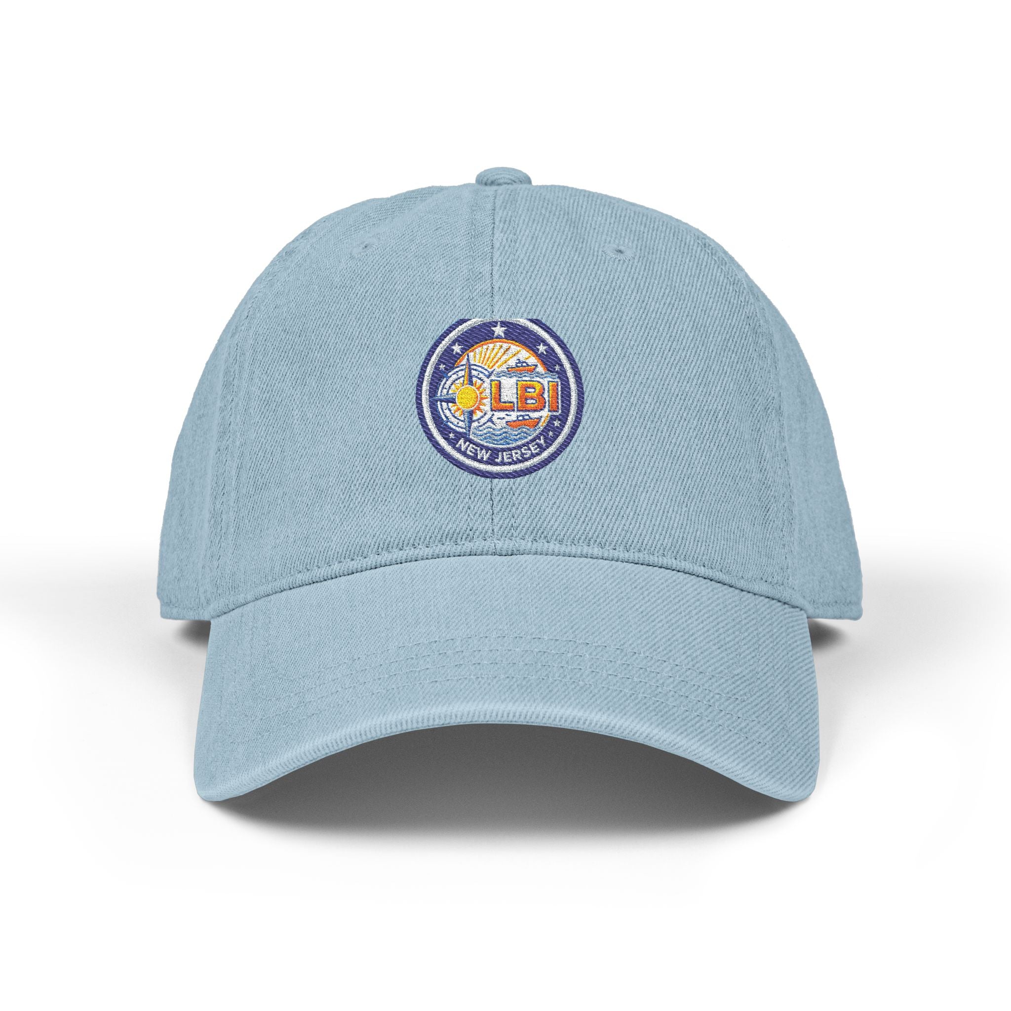 Embroidered 'LBJ' Retro Patch Denim Hat — Vintage Baseball Cap