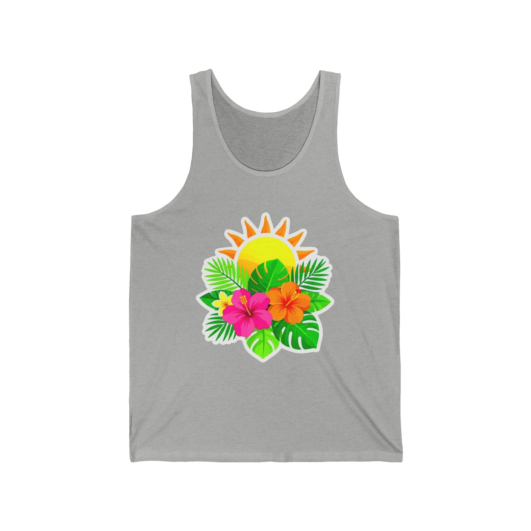 Tropical Sunset Tank Top — Hibiscus & Palm Beachwear