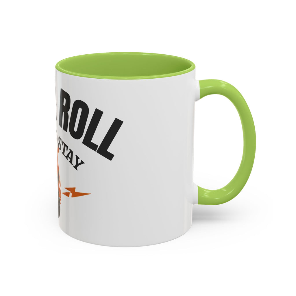 Rock & Roll Coffee Mug – "Here to Stay" Accent Ceramic Mug (11/15oz)