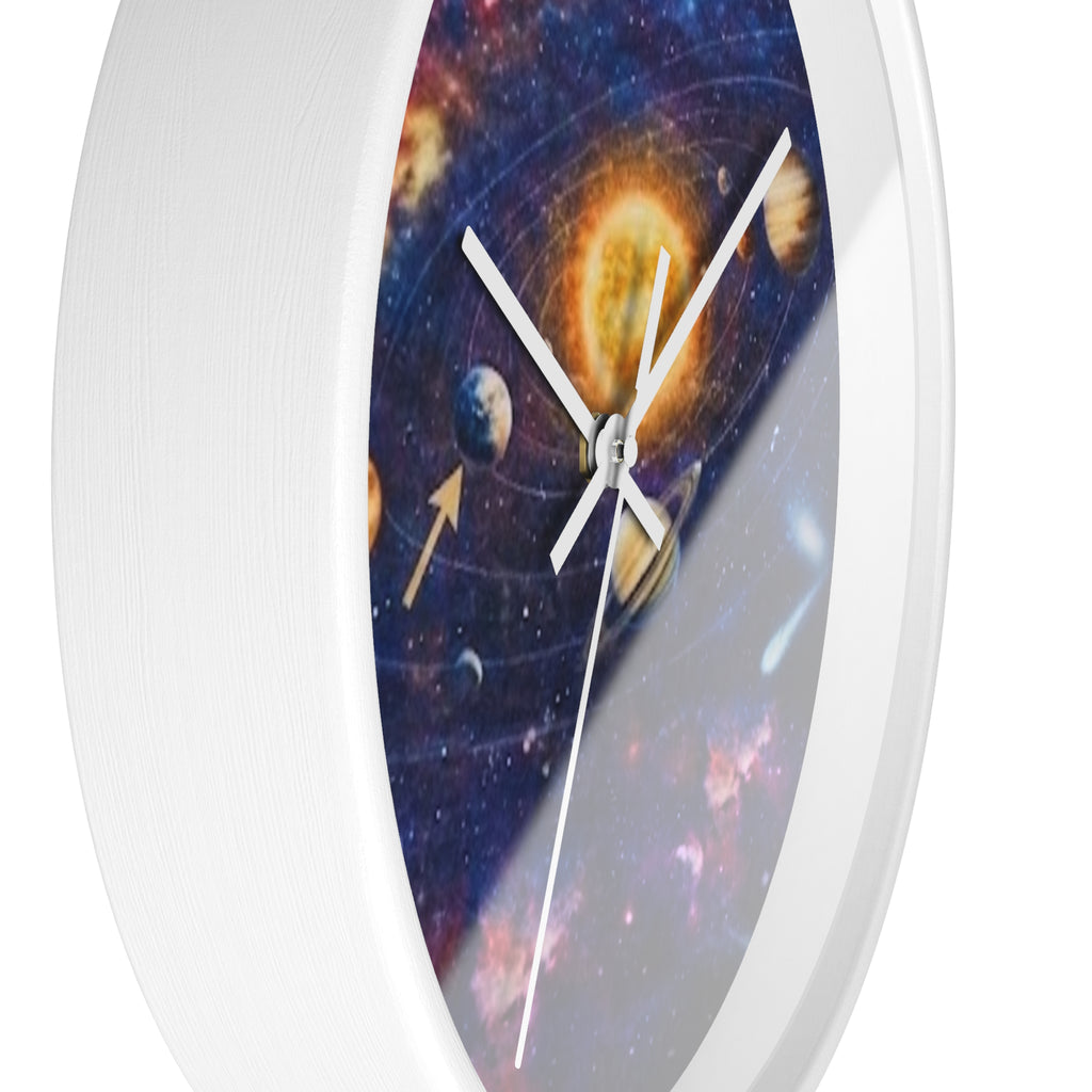 Galaxy Solar System Wall Clock — Decorative Space-Themed Clock for Kids & Sci‑Fi Fans