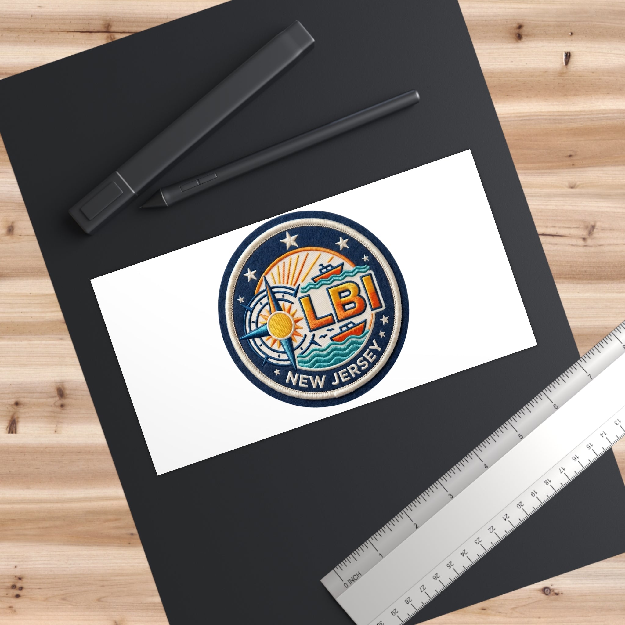 LBI New Jersey Beach Sticker — Retro Long Beach Island Decal
