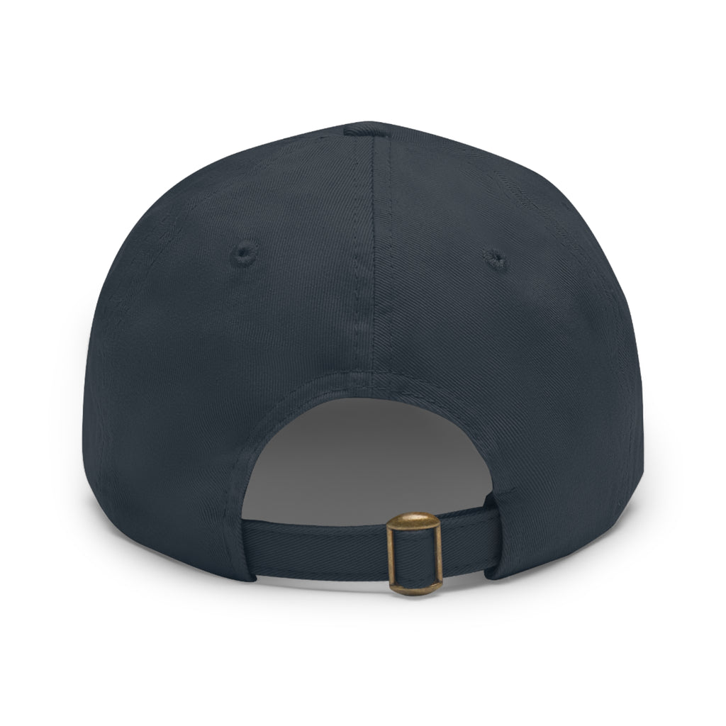Frog Patch Dad Hat — 'Just Frog It' Leather Patch Baseball Cap