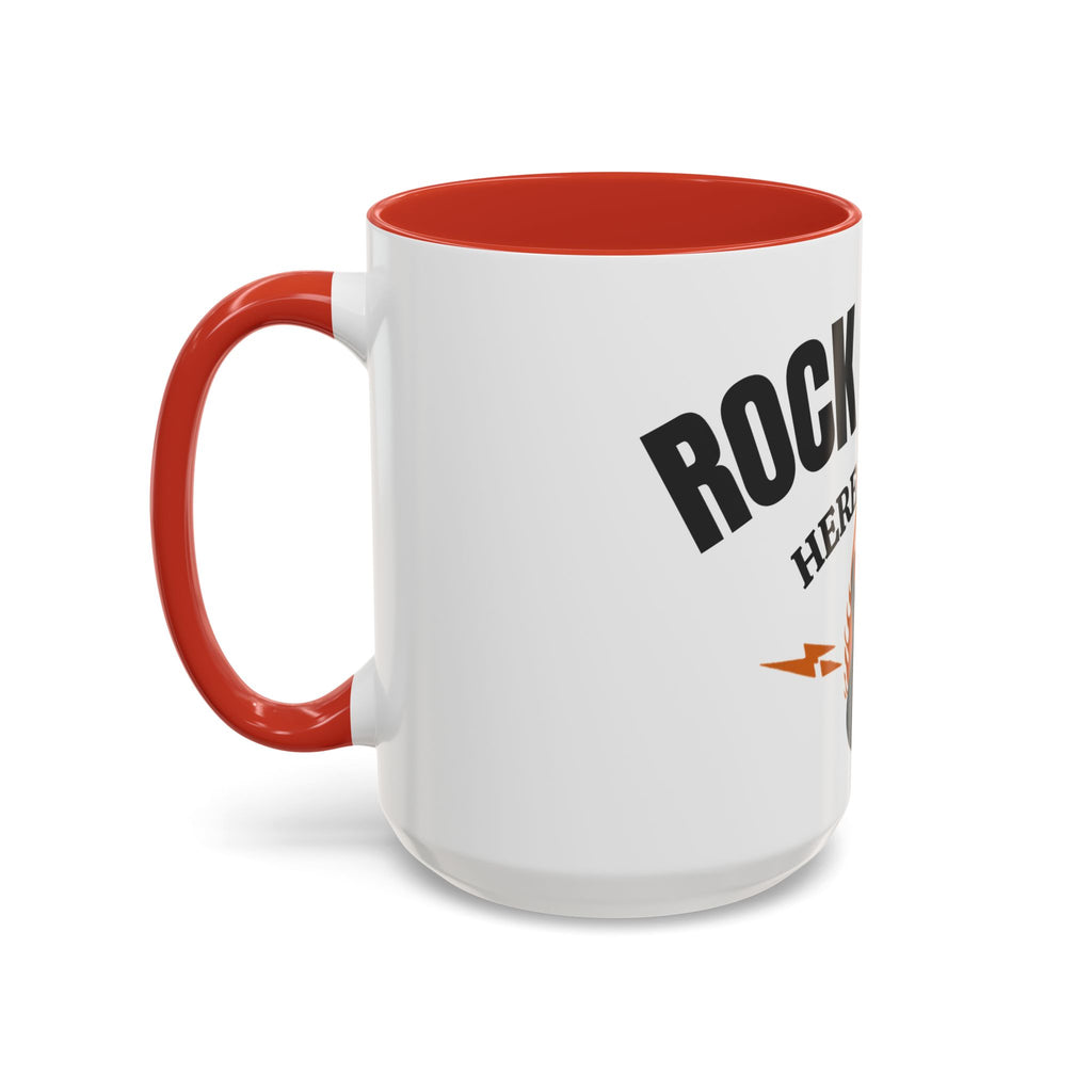 Rock & Roll Coffee Mug – "Here to Stay" Accent Ceramic Mug (11/15oz)