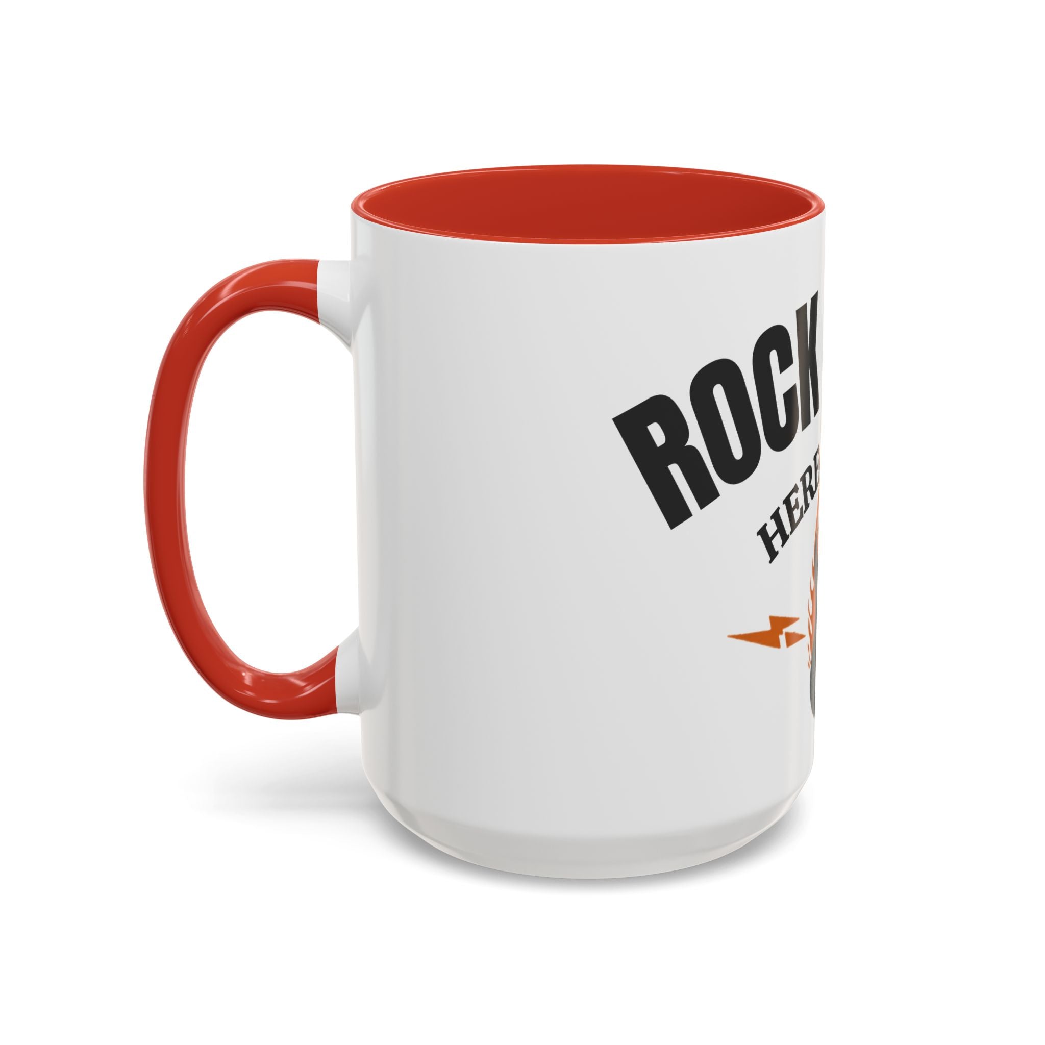 Rock & Roll Coffee Mug – "Here to Stay" Accent Ceramic Mug (11/15oz)