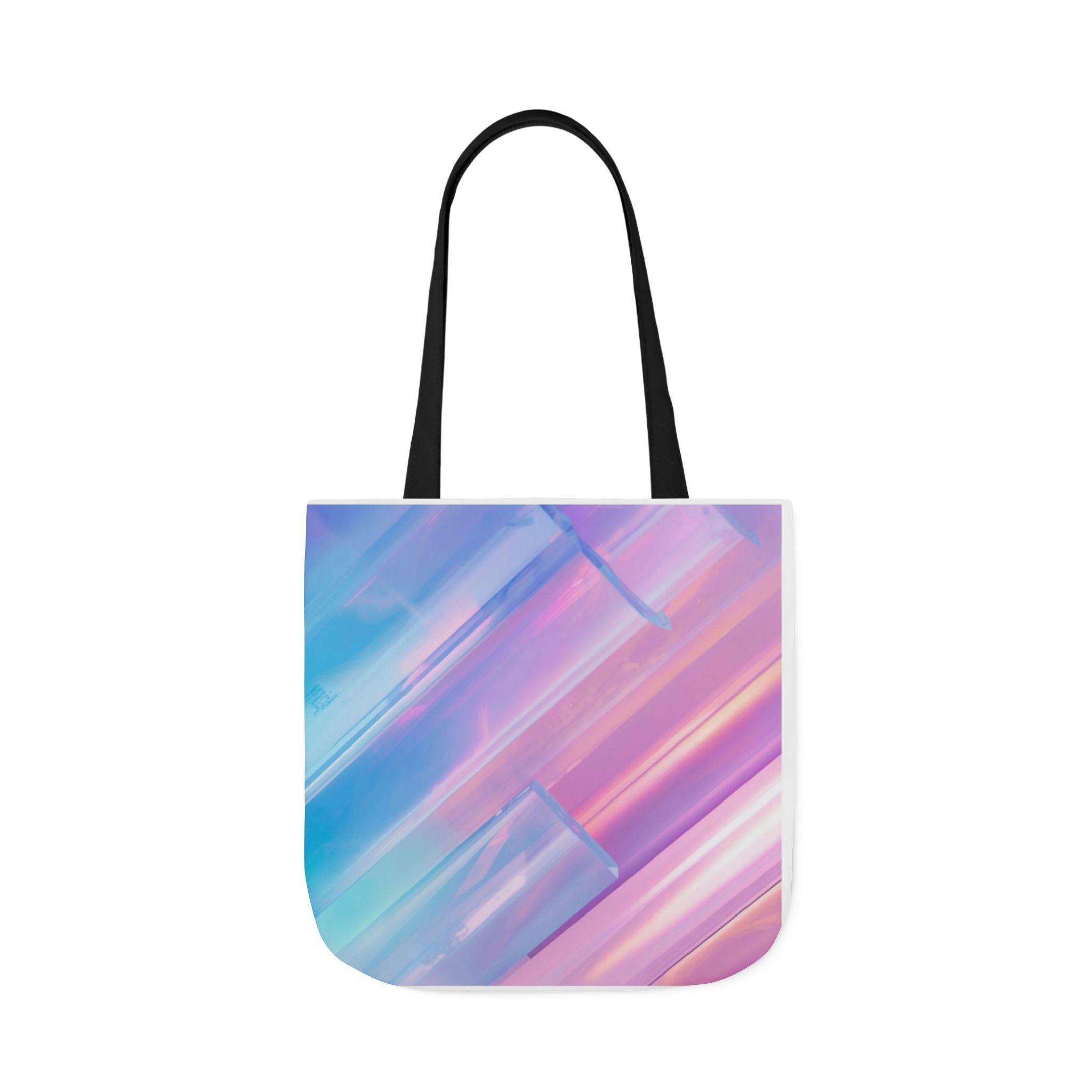 Pastel Brushstroke Canvas Tote — Colorful Abstract Shoulder Bag